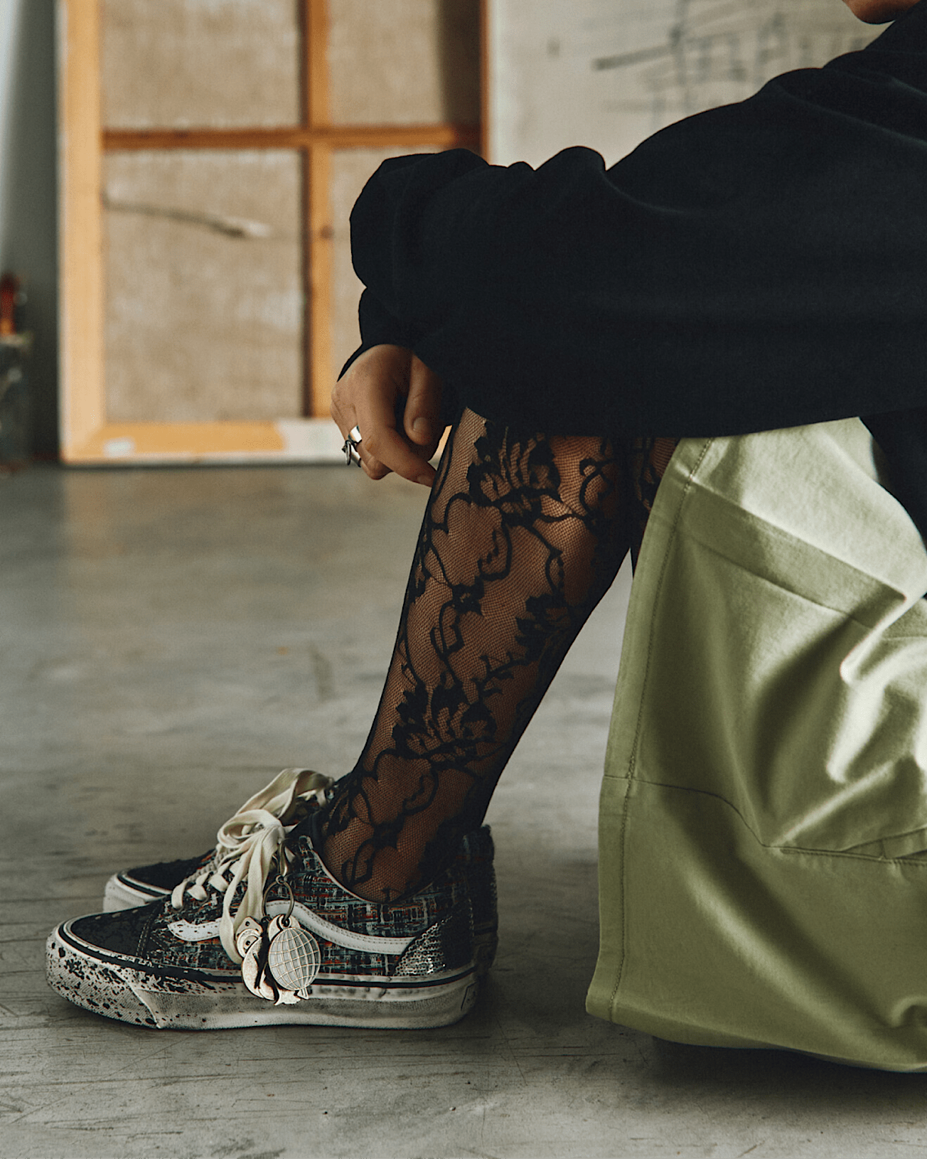 Chaussures Premium Old Skool VANS Noir ALT1