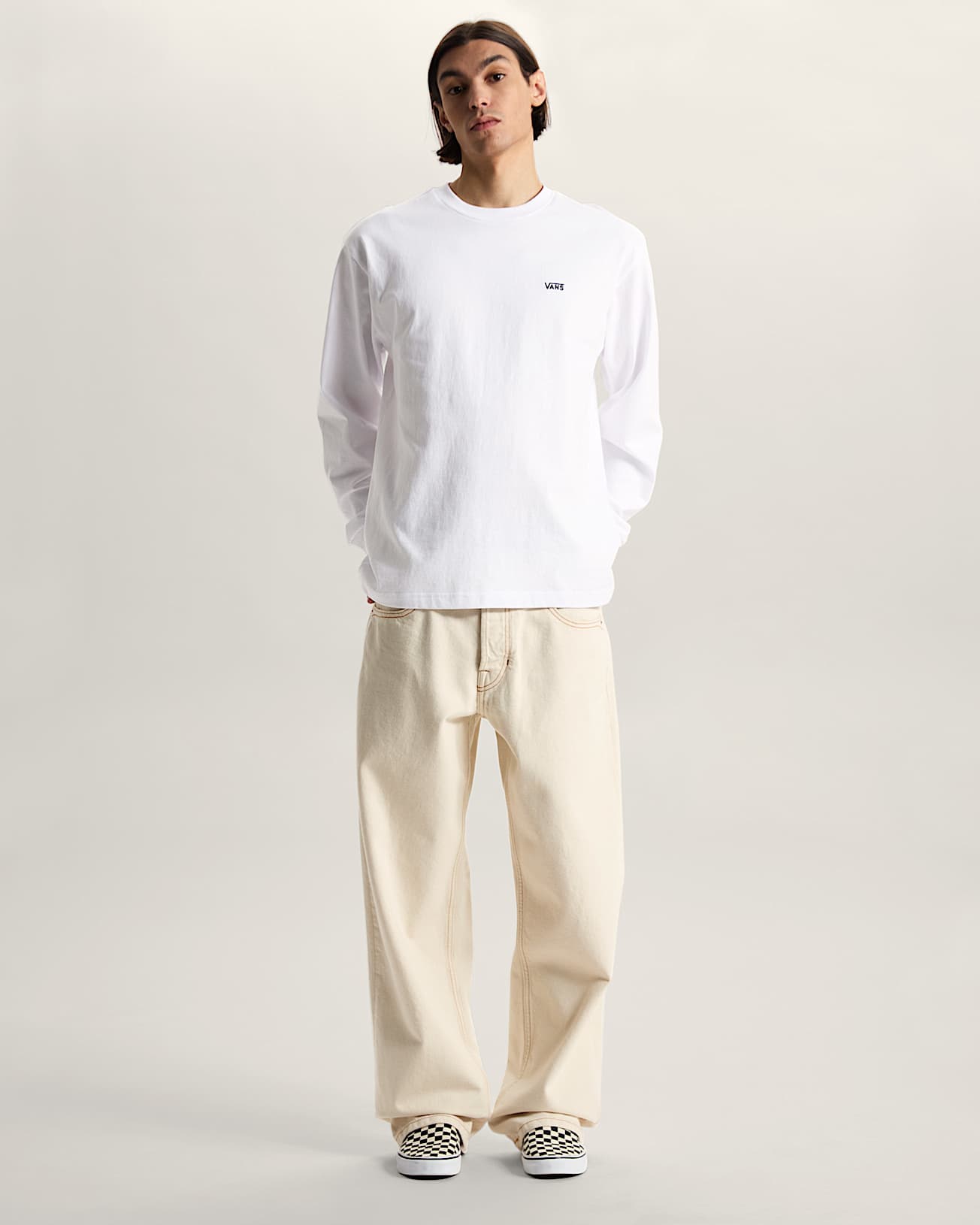 Tshirt  manches longues LEFT CHEST II LOOSE VANS Blanc ALT4