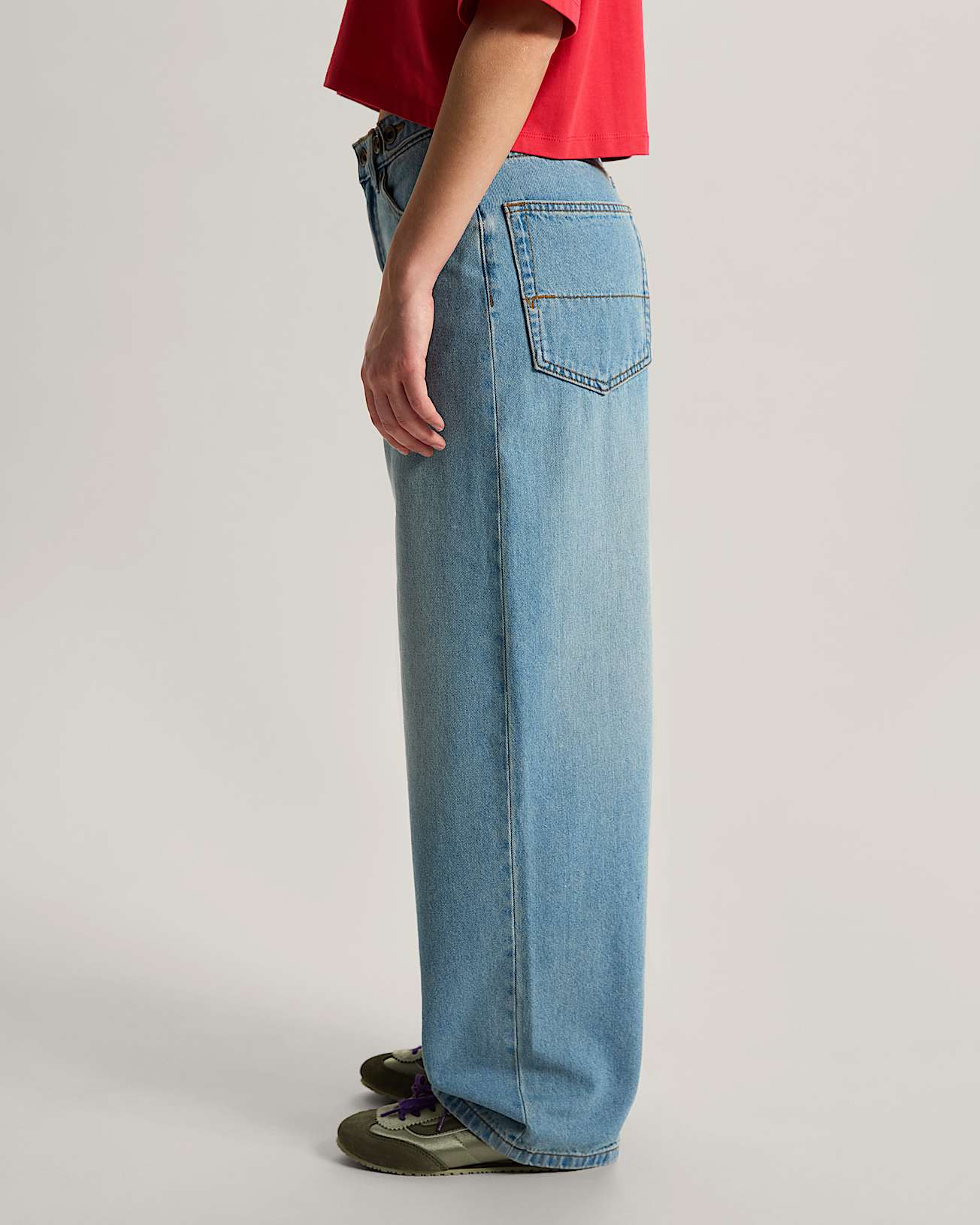 Spodnie Cinched Check5 Baggy VANS Niebieski ALT4