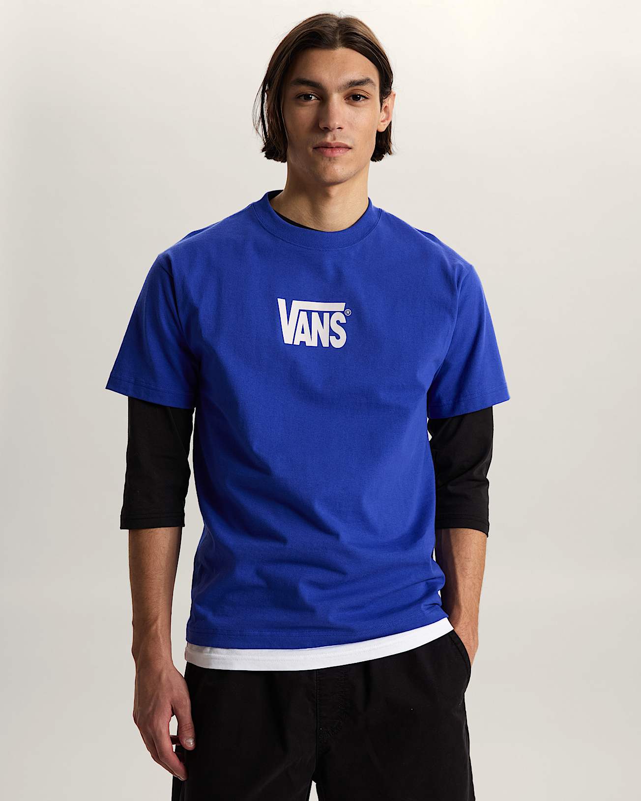 StretchTShirt mit Logo VANS Blau ALT2