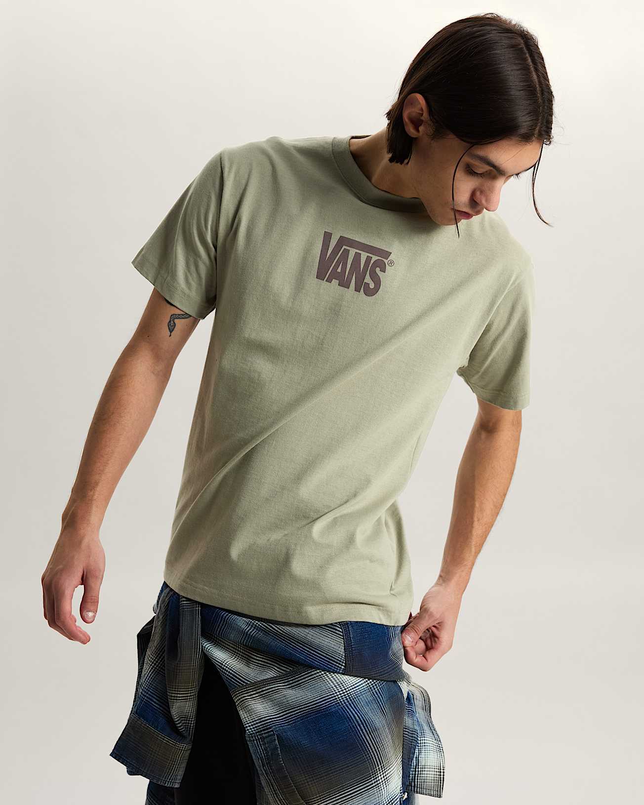 Camiseta Stretch Logo VANS Beis ALT2