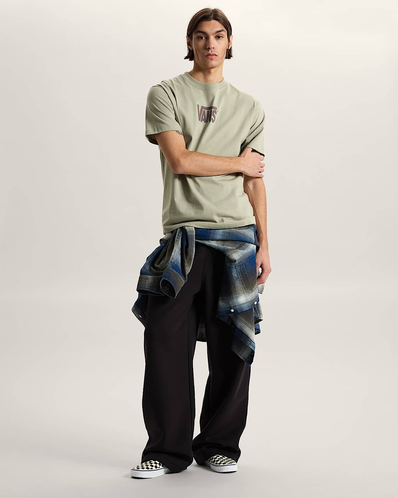 Camiseta Stretch Logo VANS Beis ALT4