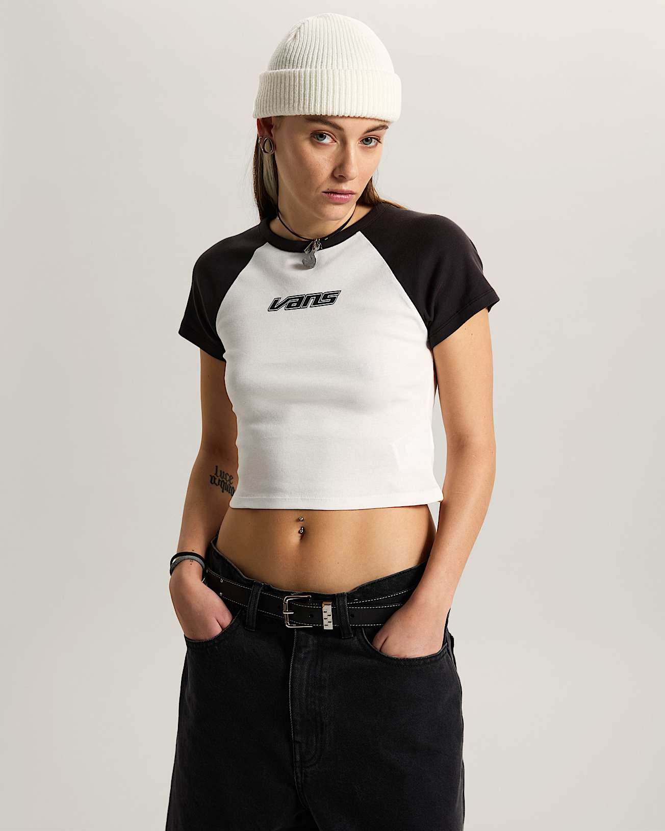 Kleine Kinder Clare Baby TShirt VANS Wei ALT2