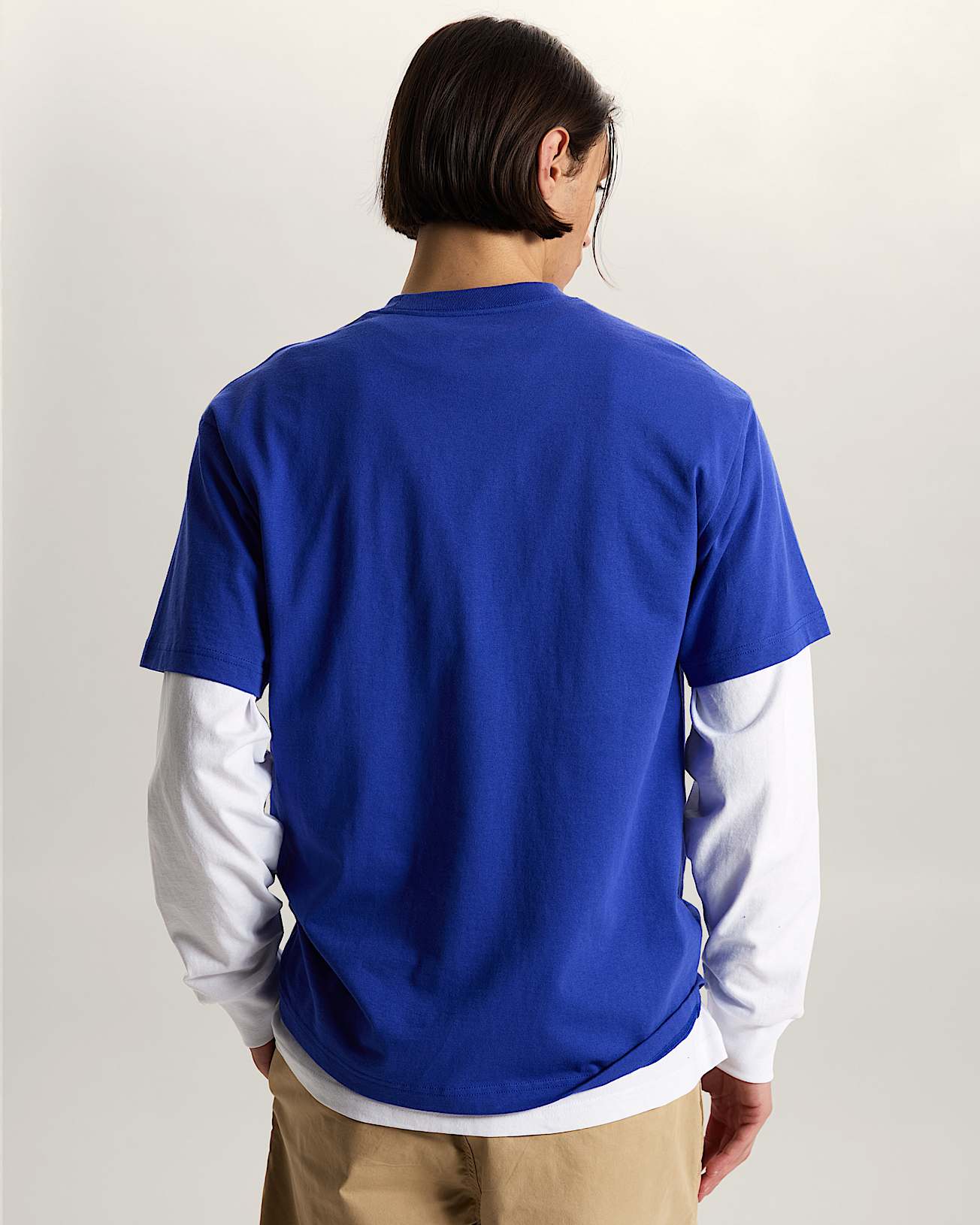 Wavy Script TShirt VANS Blau ALT3