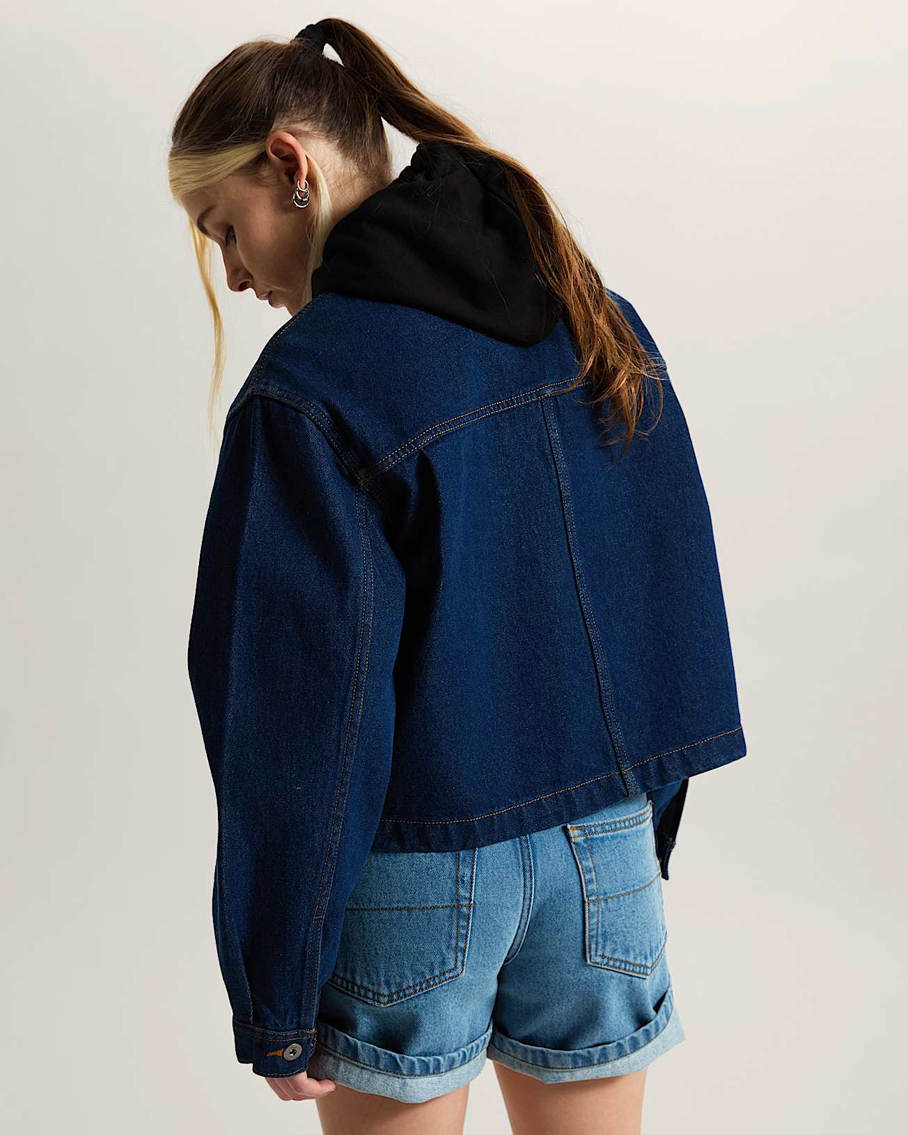 Emily Boxy Work Wear Jacket VANS Blue ALT3
