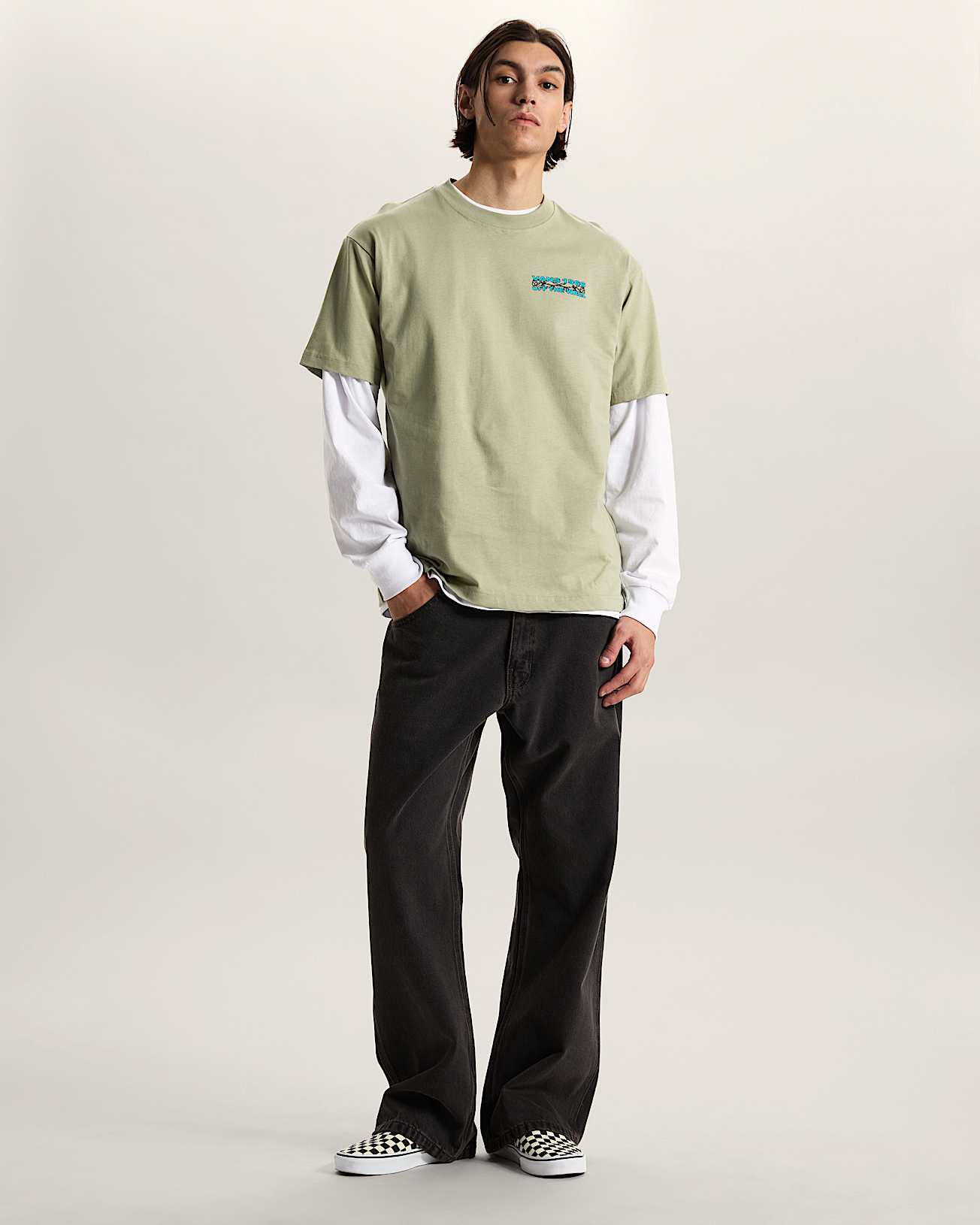 Maglietta Barb Plate Loose VANS Verde ALT4