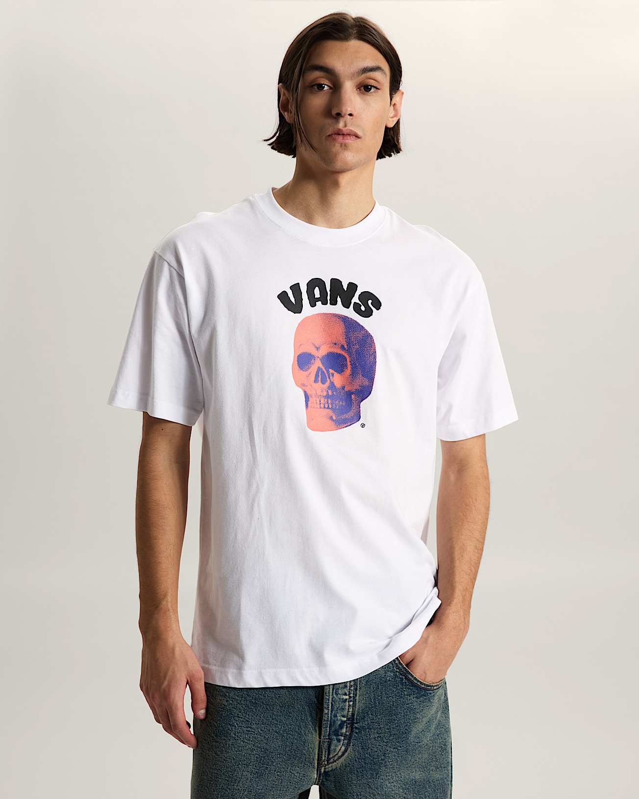 Bone Head Loose TShirt VANS White ALT2