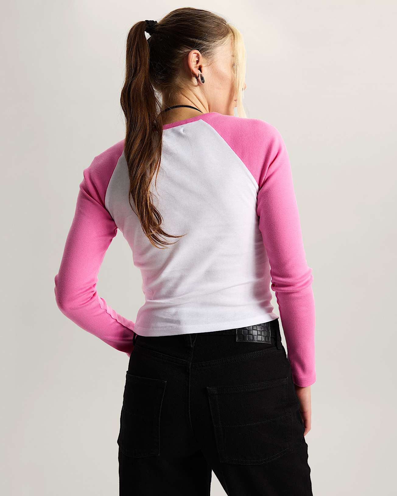 Y2K Star Raglan Tee met lange mouwen VANS Roze ALT3