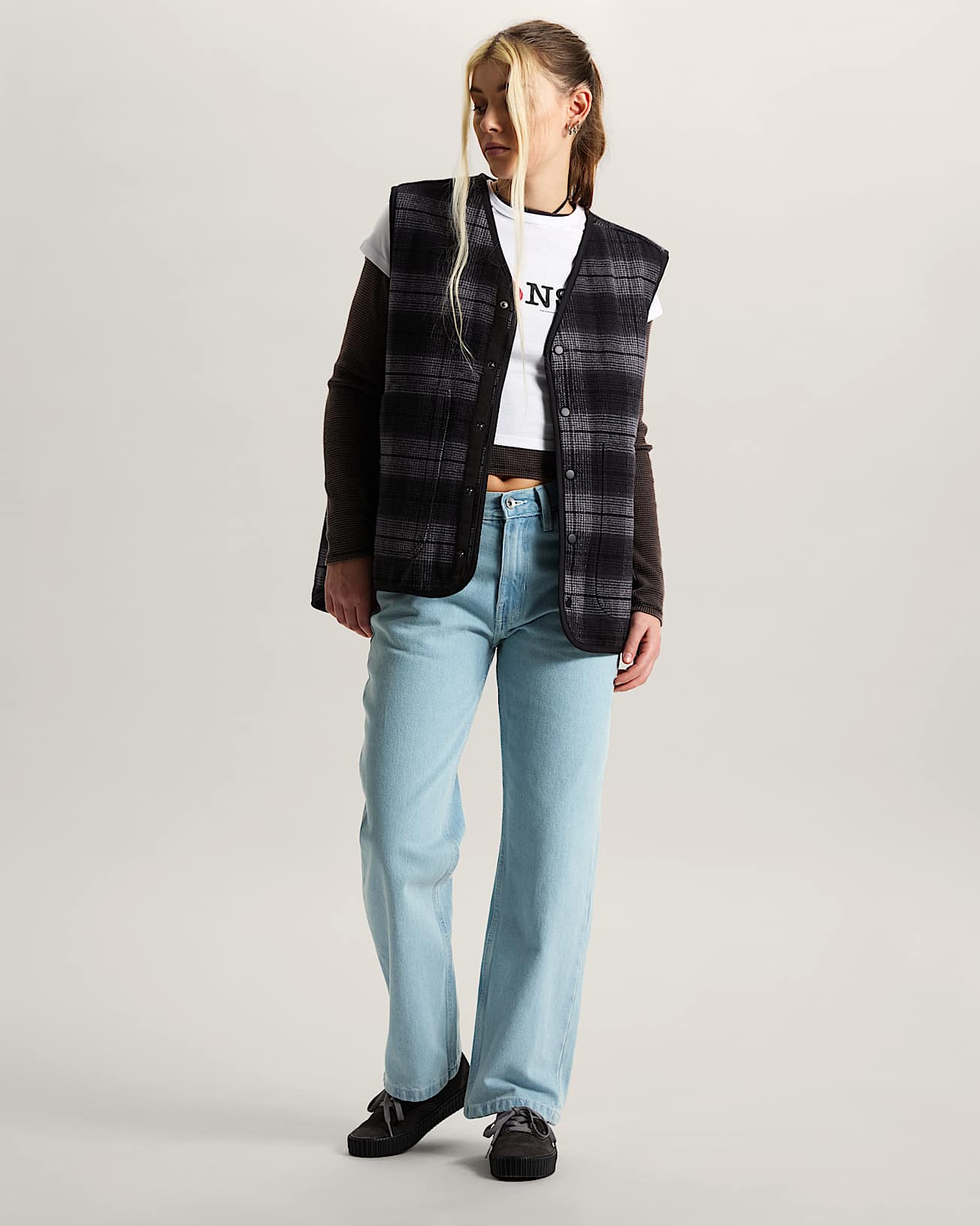 Check5 Hose mit geradem Bein und mittlerer Leibhhe VANS Blau ALT5