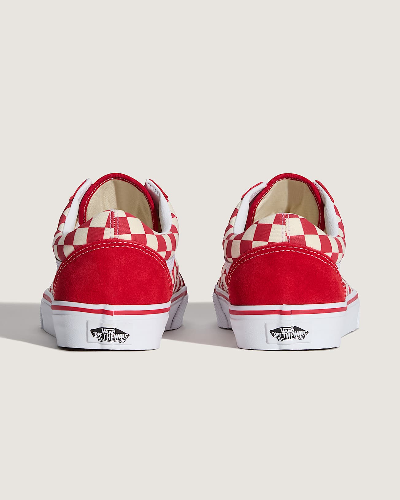 Chaussures Checkerboard Old Skool VANS Rouge ALT3