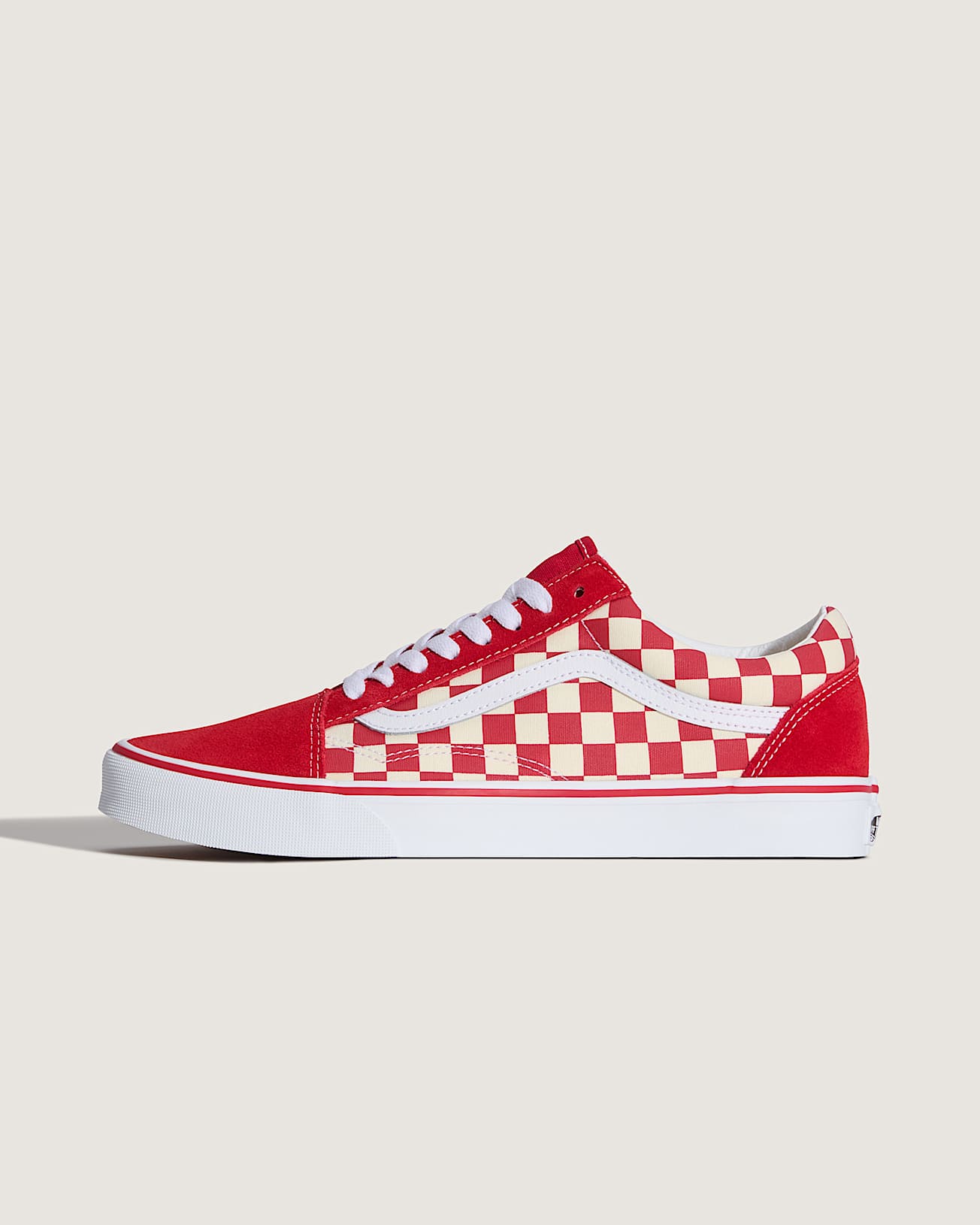 Chaussures Checkerboard Old Skool VANS Rouge HERO
