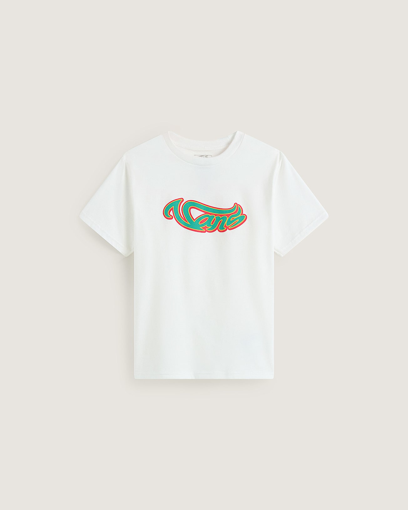 Kinder Wavy Script TShirt 814 Jahre VANS Wei HERO
