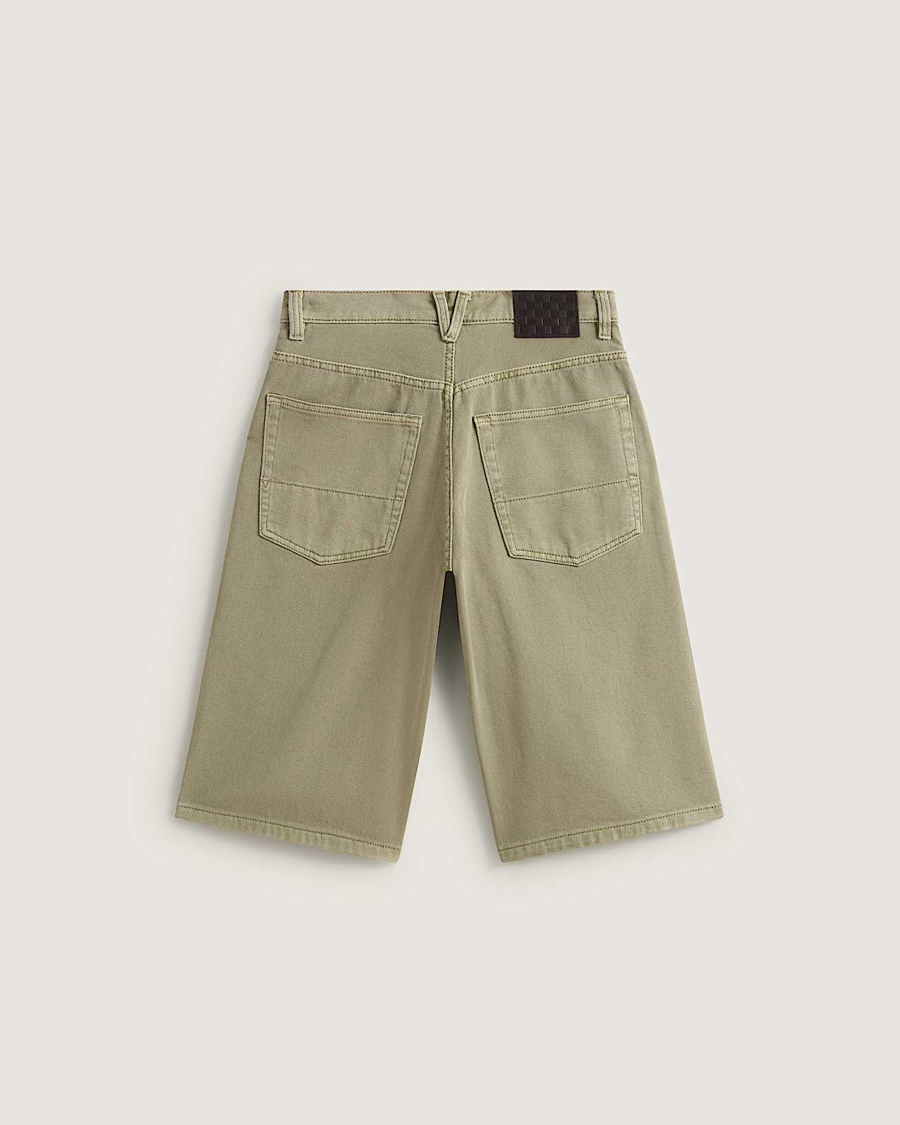 Short Cinched Check5 Baggy VANS Beige ALT1