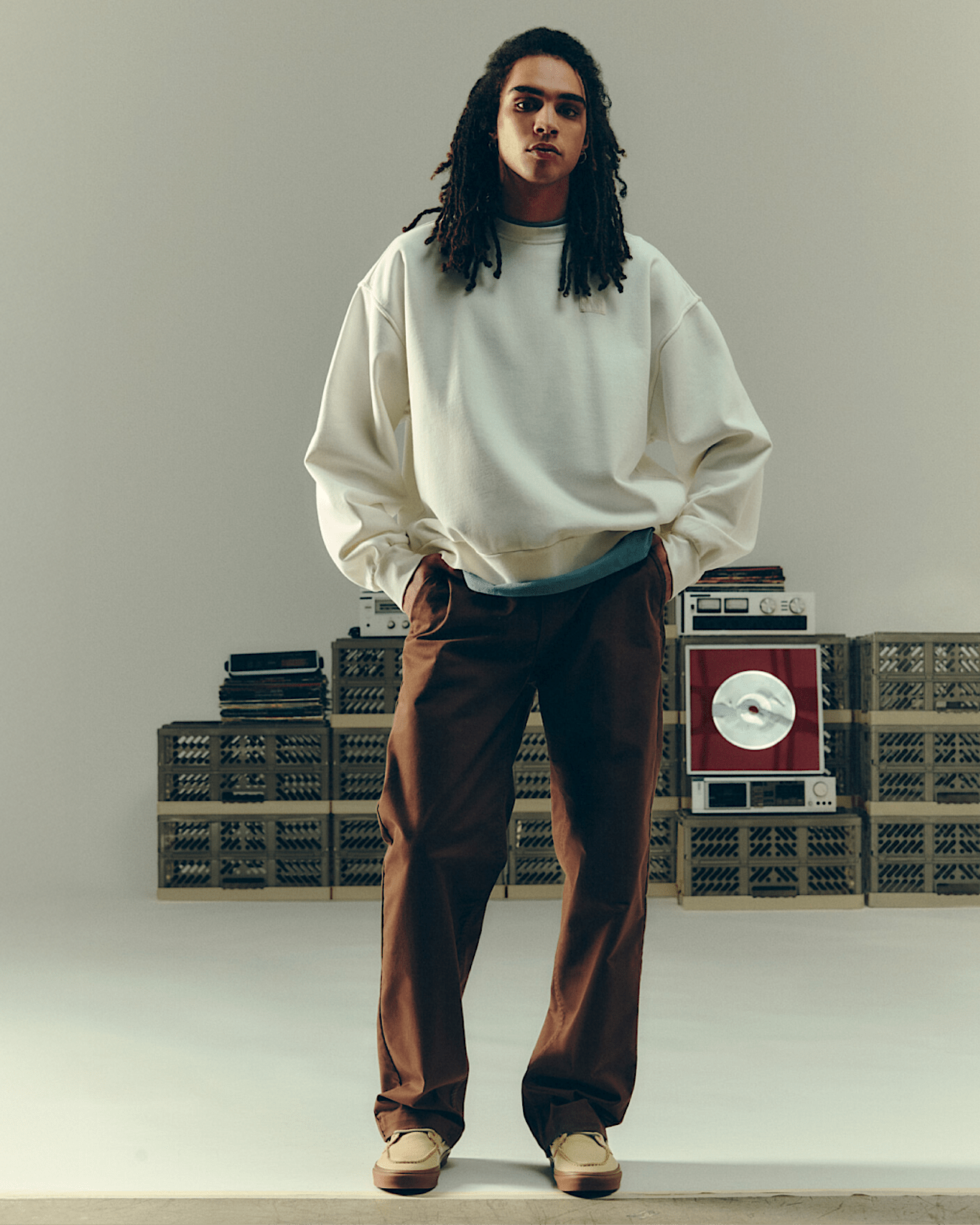 Chaussures bateau 2Eyelet VANS Beige ALT1