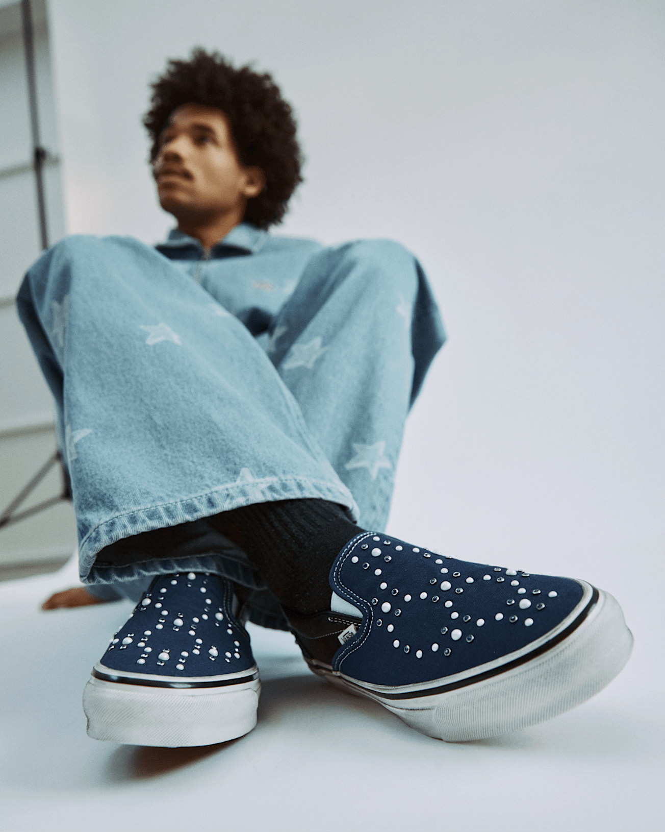 Scarpe Premium Classic SlipOn VANS Blu ALT2