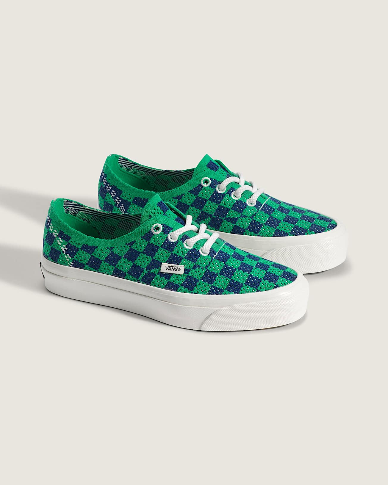 Tnis Premium Authentic Checkerboard VANS Verde ALT2