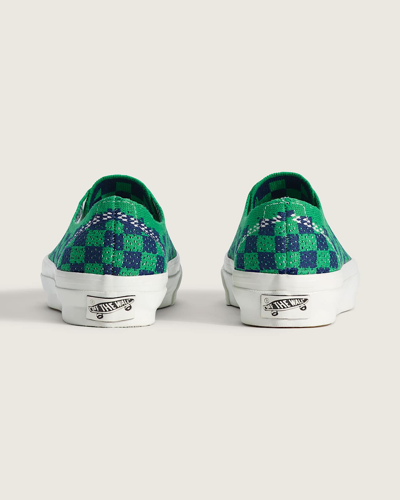 Tnis Premium Authentic Checkerboard VANS Verde ALT4
