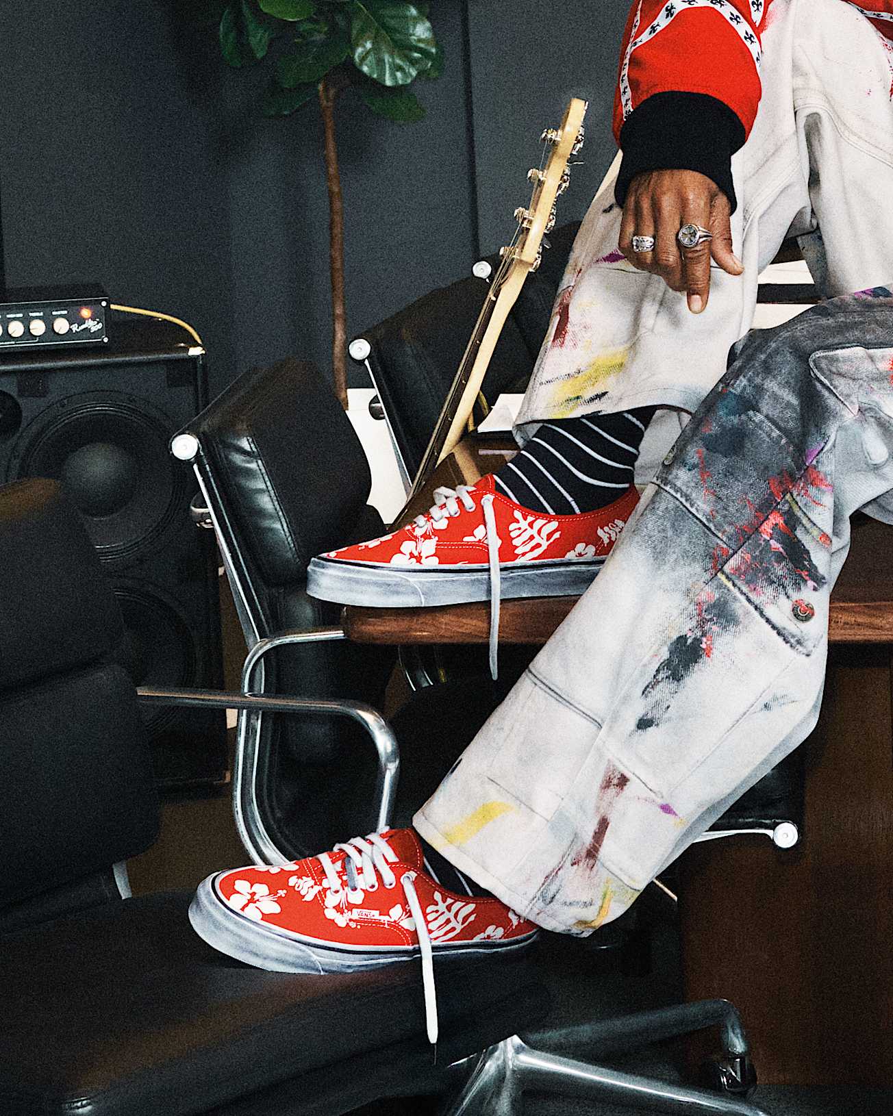 Premium Authentic Shoes VANS Red ALT5