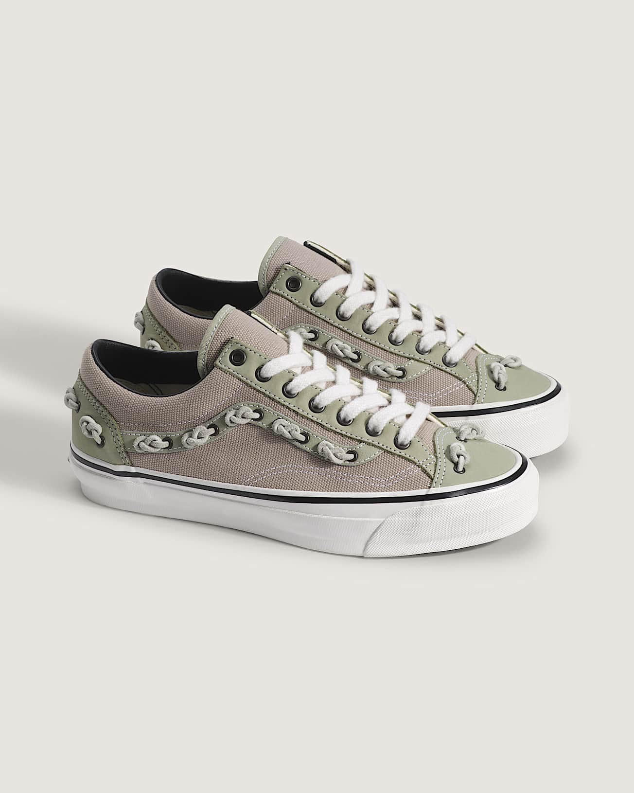Zapatillas OTW Old Skool 36 Knot Vibram VANS VerdeRosa ALT1
