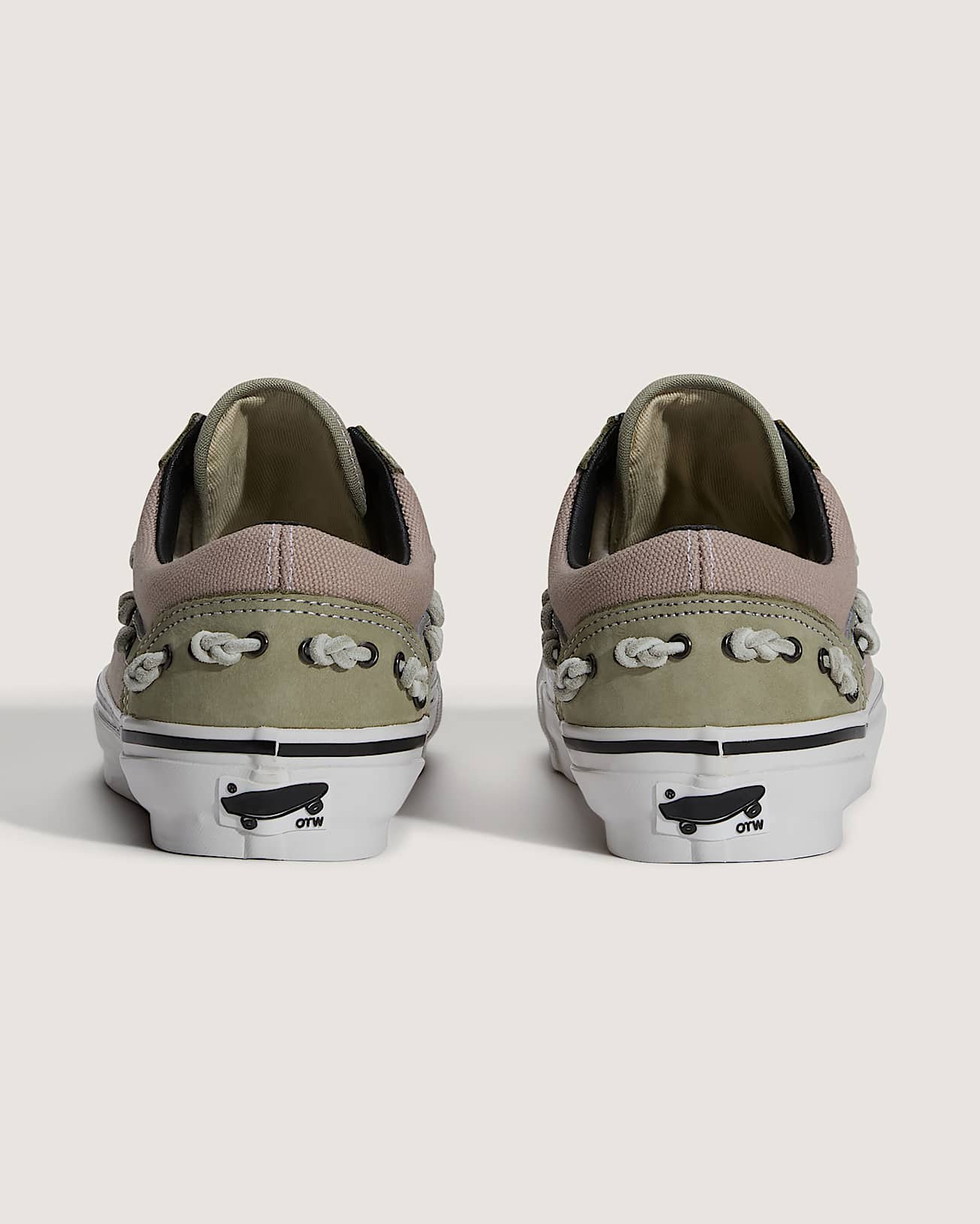 Zapatillas OTW Old Skool 36 Knot Vibram VANS VerdeRosa ALT3