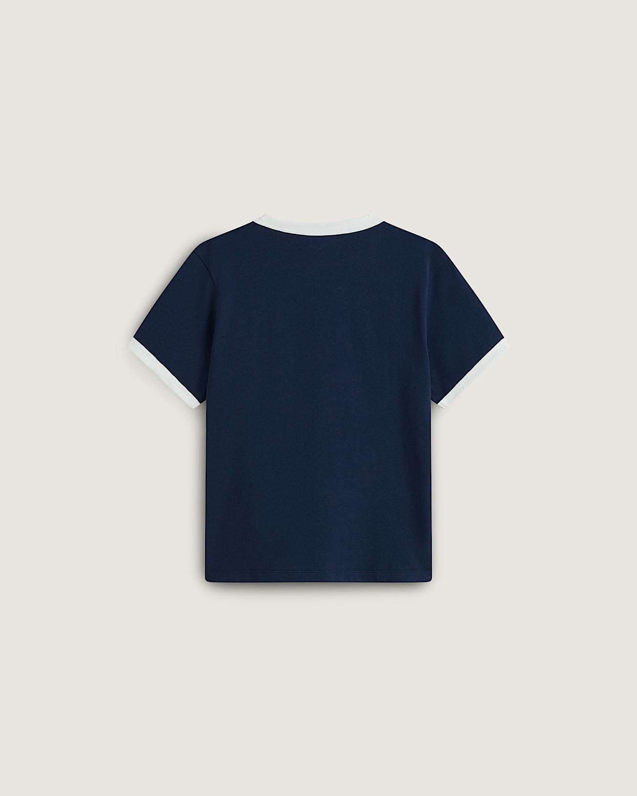 Tshirt Milano Ciao Brera Ringer VANS BleuBlanc ALT1