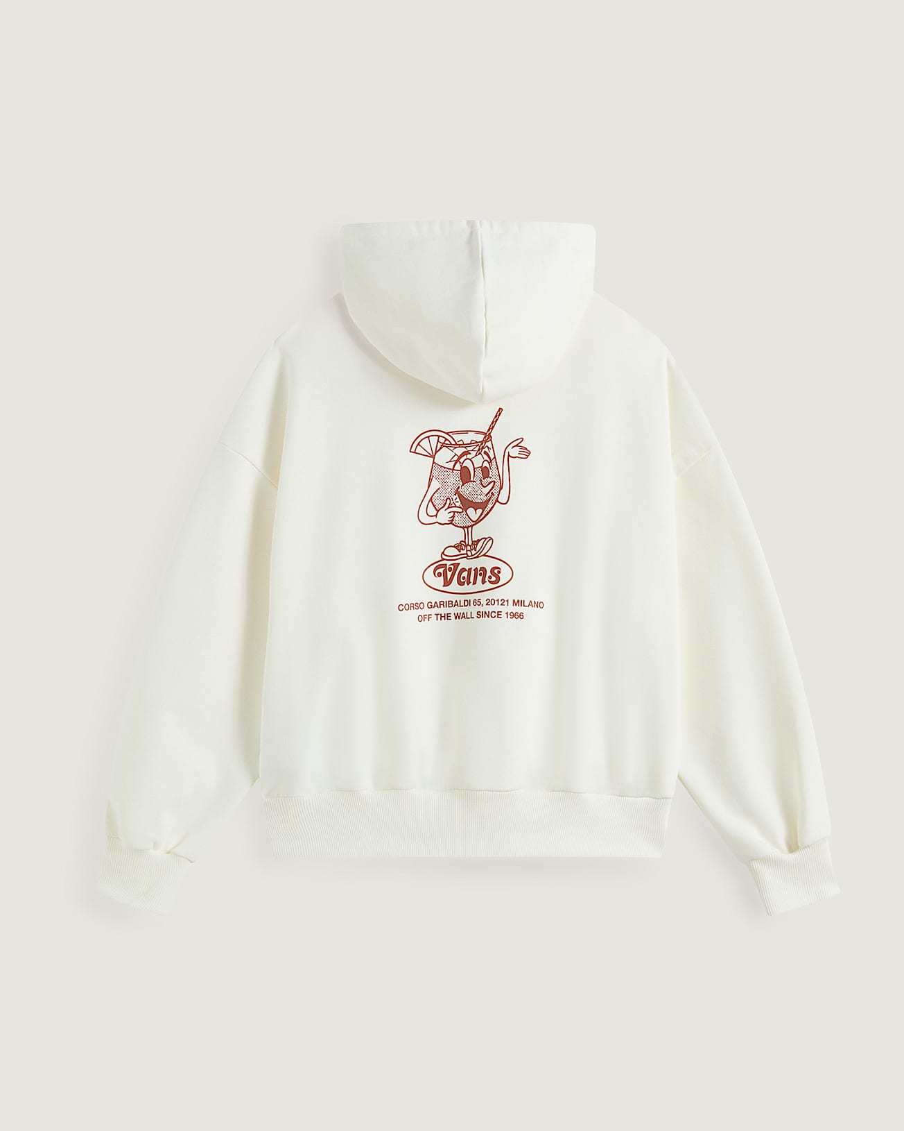 Felpa con cappuccio Milano Aperitivo Retro VANS Bianco ALT1