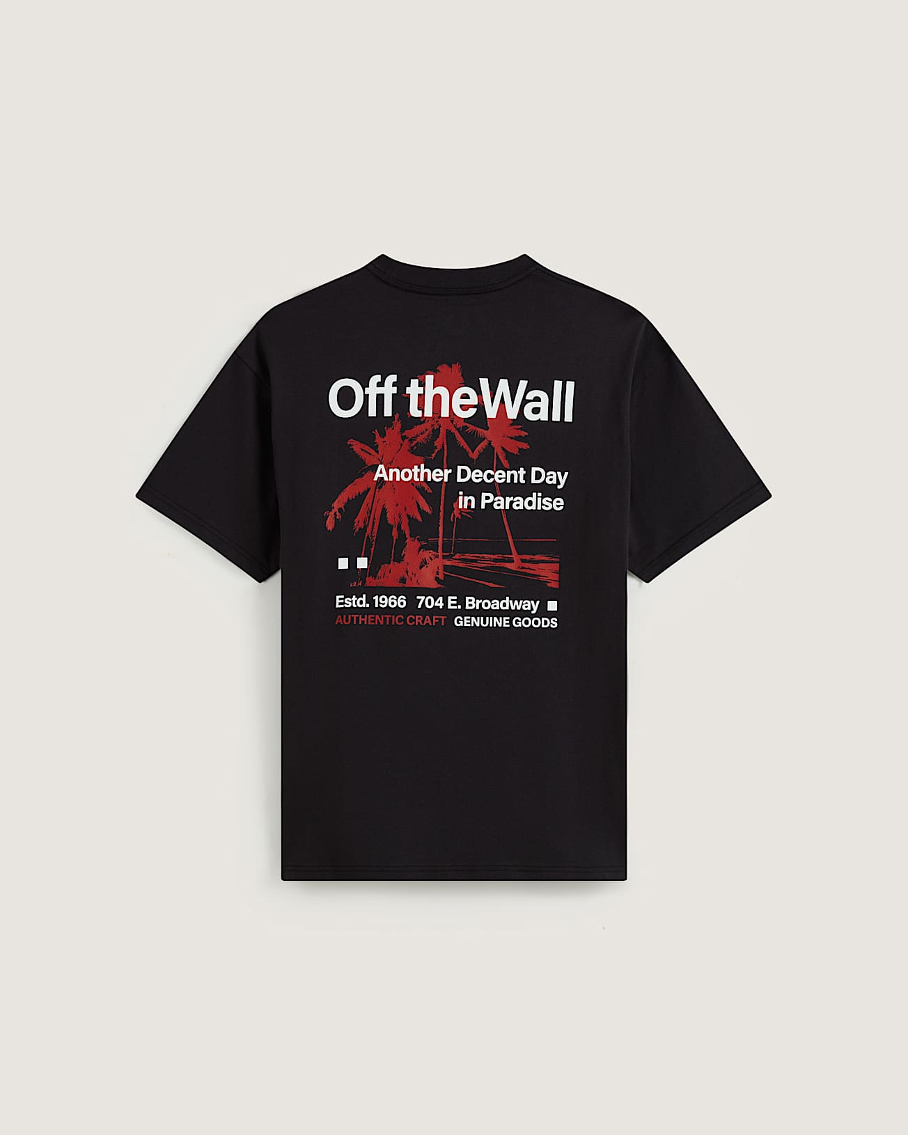 DECENT DAY IN PARADISE SS TEE Black VANS Black ALT1