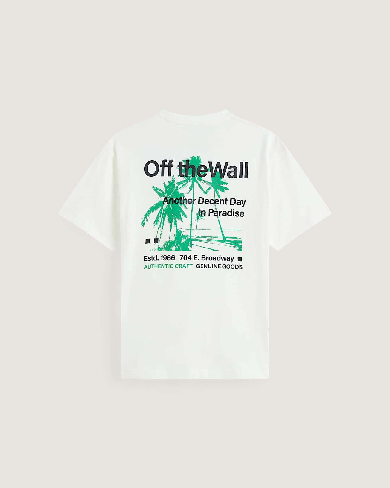 DECENT DAY IN PARADISE SS TEE Black VANS White ALT1