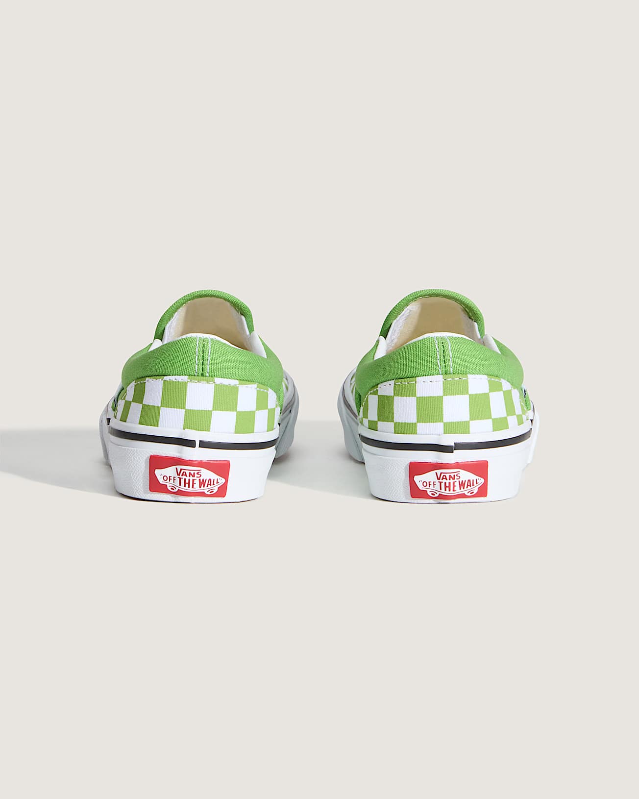 Zapatillas Checkerboard Classic SlipOn de nios pequeos 48 aos VANS Verde ALT4