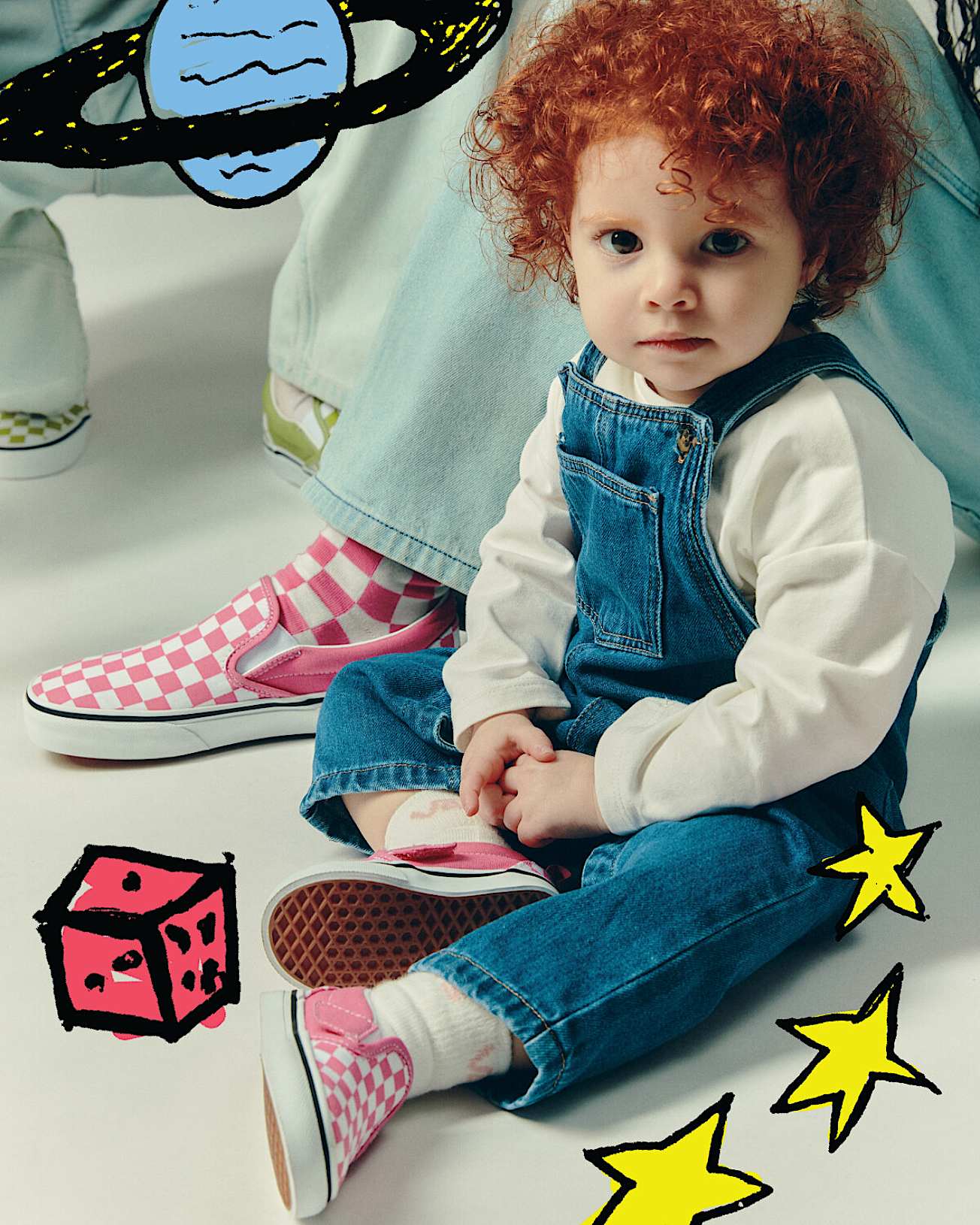 Buty dla dzieci Classic SlipOn V Checkerboard 14 lata VANS Rowy ALT1