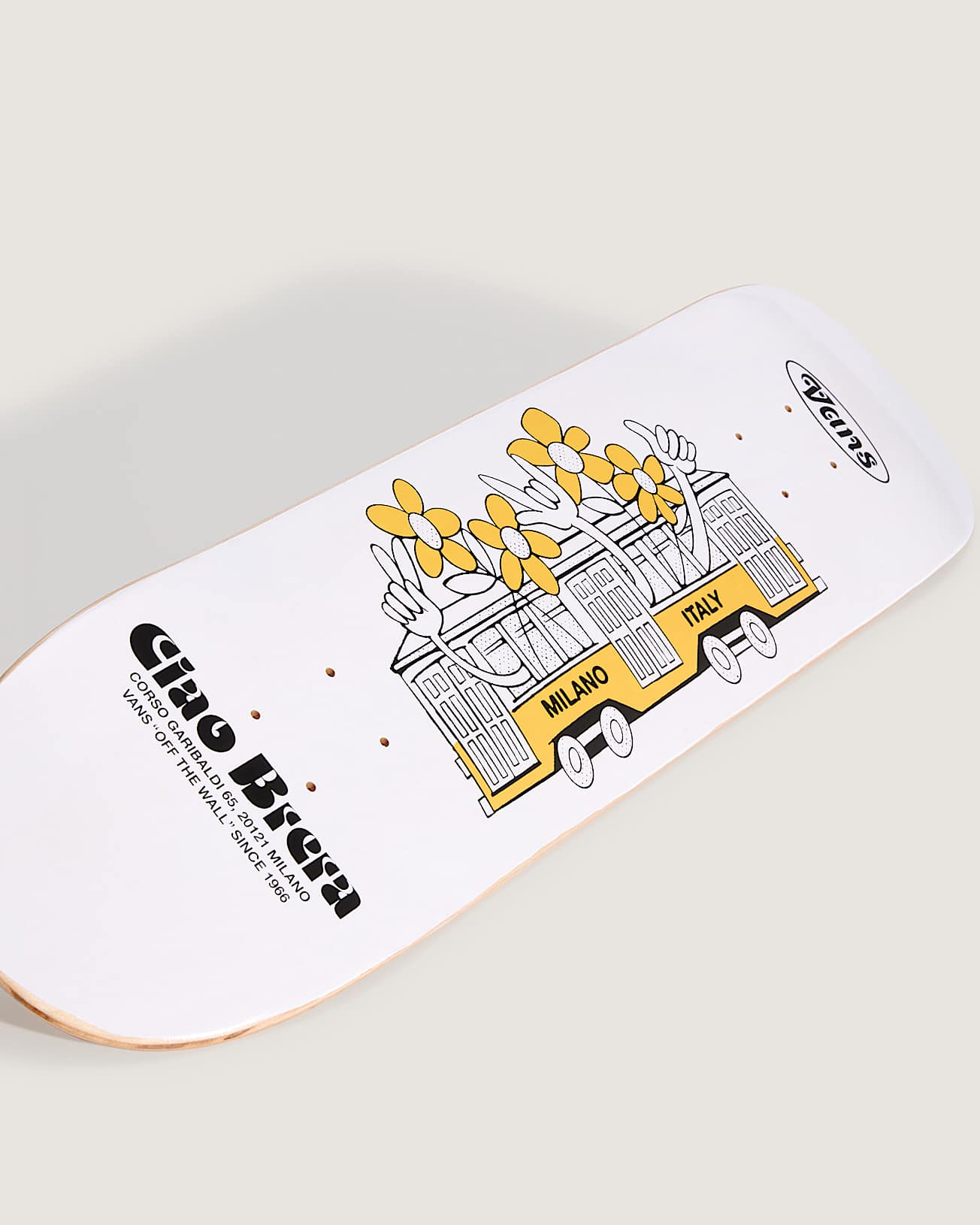 CIAO BRERA SKATE DECK VANS Bianco alt1