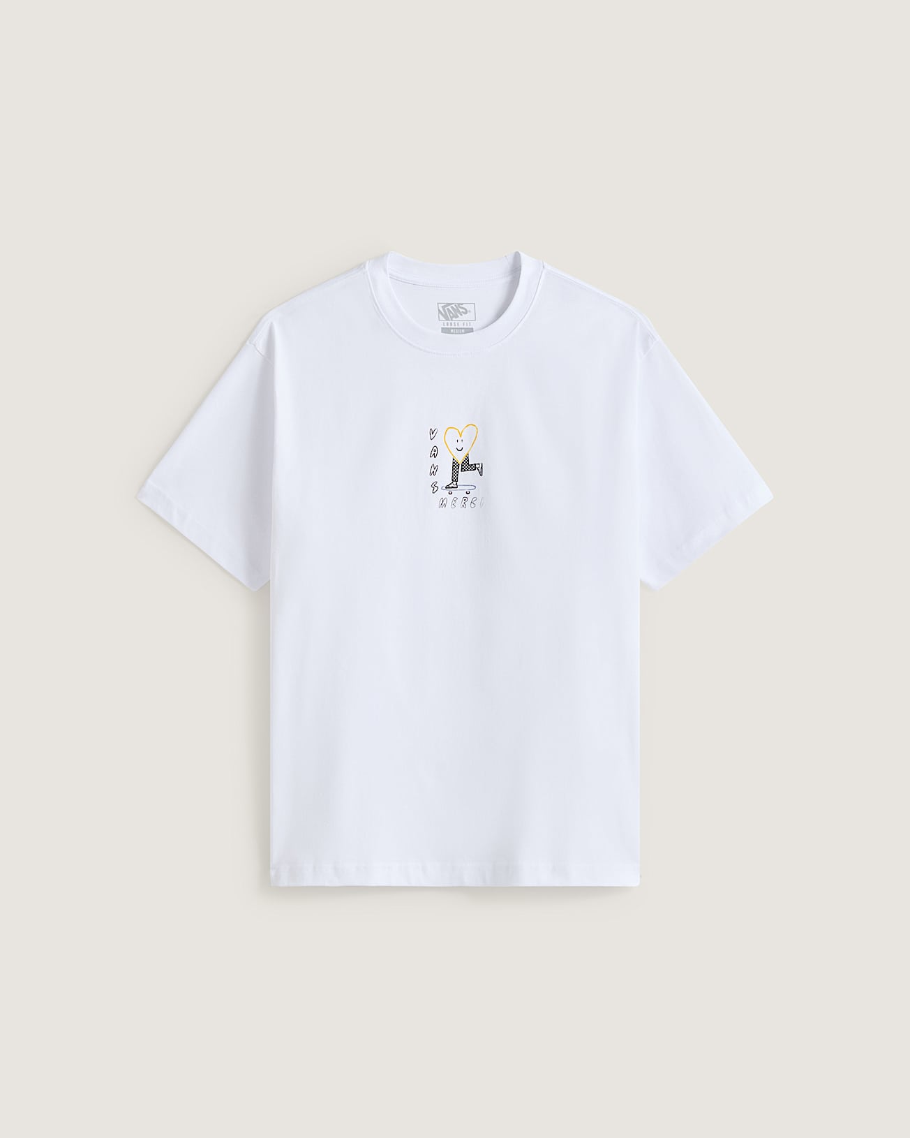 Llgance est dsordre 02 Tshirt Merci x Vans VANS Blanc HERO