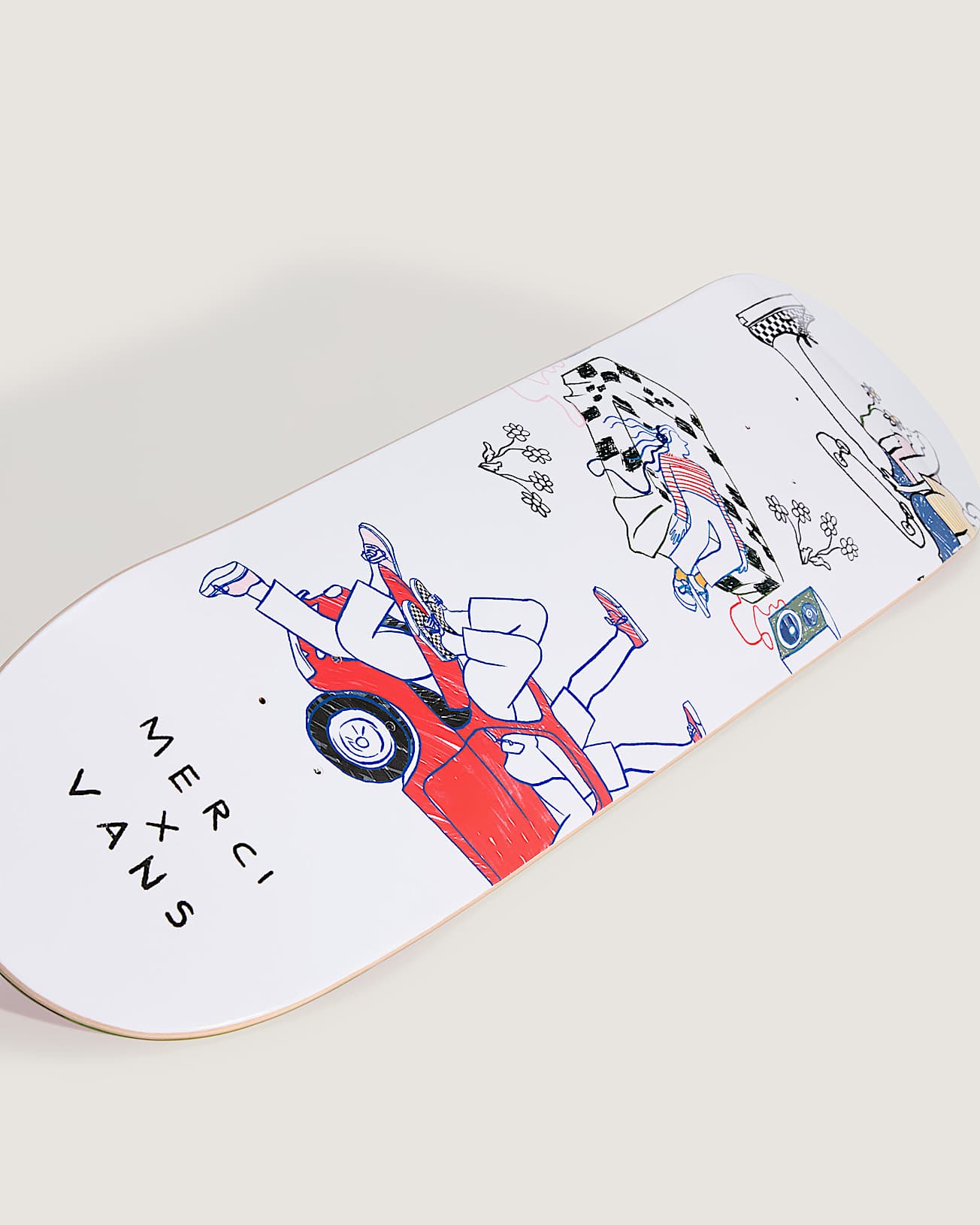 Planche de Skate Je Ne Vais Pas Bien Merci x Vans VANS Blanc ALT1