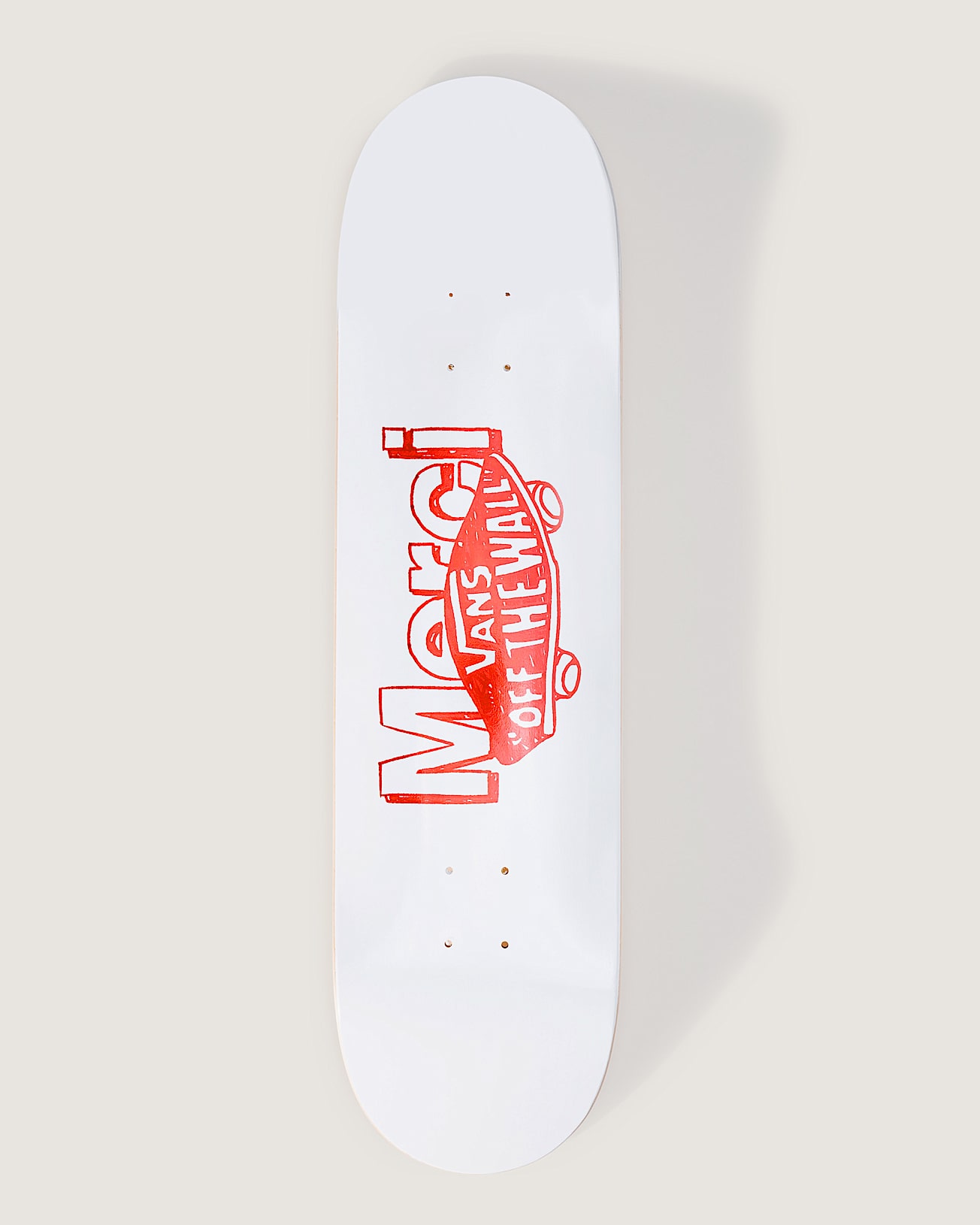 Planche de Skate Merci Logo Merci x Vans VANS Blanc HERO