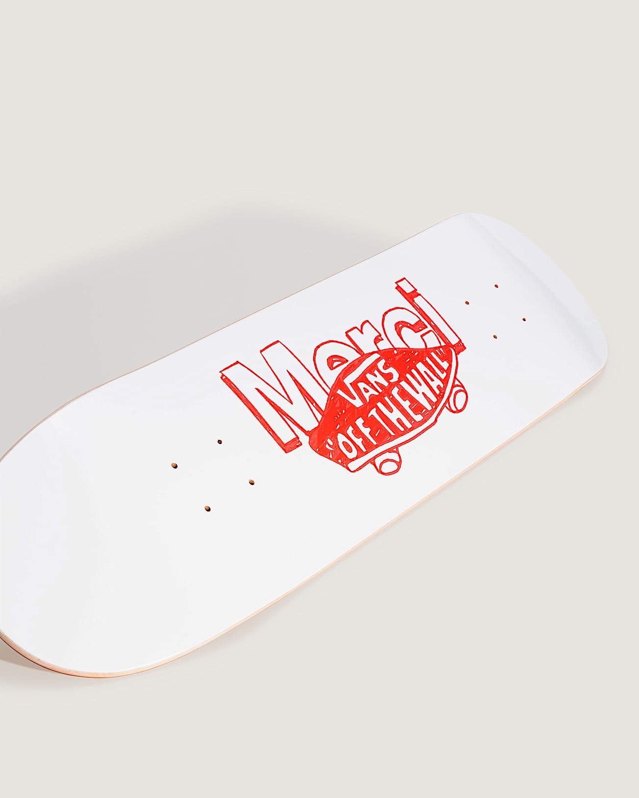 Planche de Skate Merci Logo Merci x Vans VANS Blanc ALT1