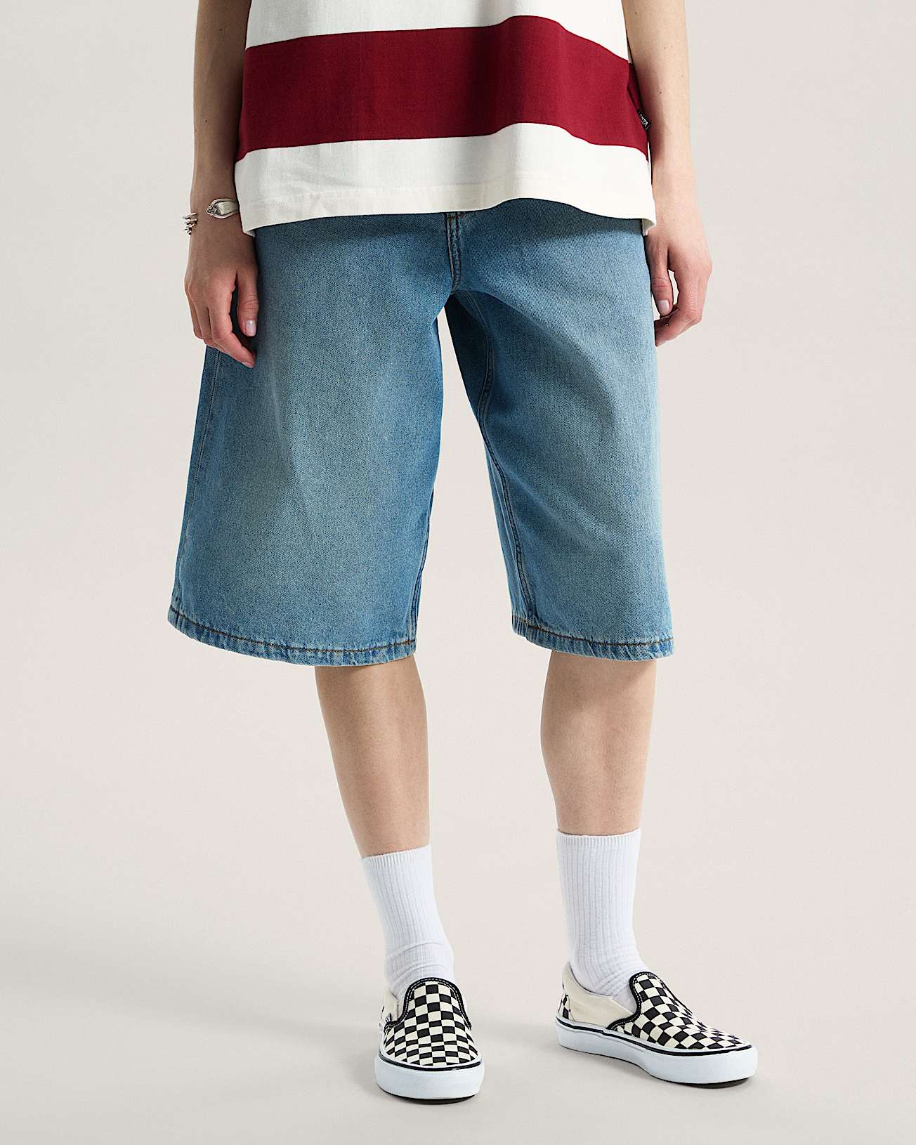 Short Cinched Check5 Baggy VANS Bleu ALT2