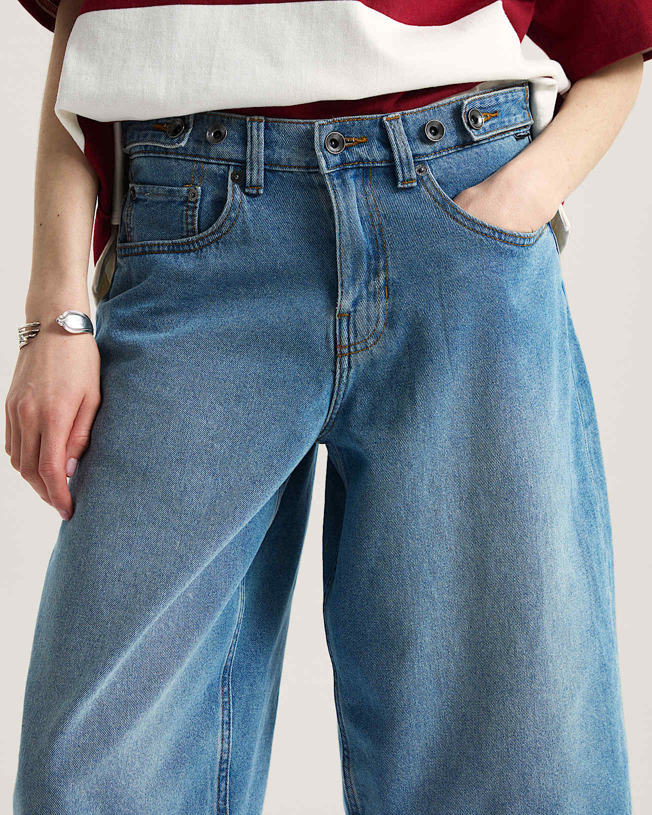 Short Cinched Check5 Baggy VANS Bleu ALT6