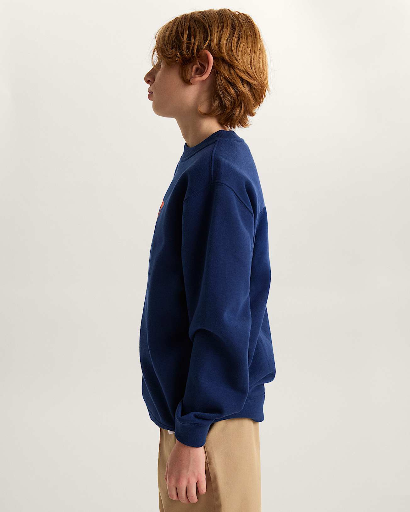 Kinder StretchSweatshirt mit Rundhalsausschnitt und Logo 814 Jahre VANS Blau ALT4