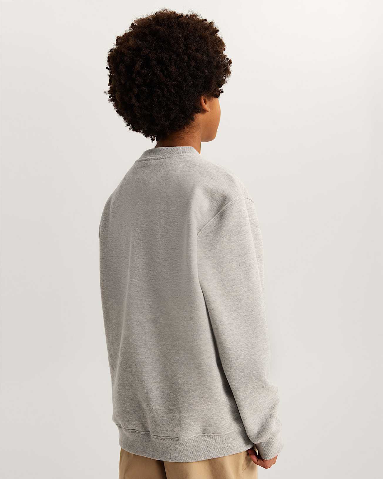 Kinder StretchSweatshirt mit Rundhalsausschnitt und Logo 814 Jahre VANS Grau ALT3
