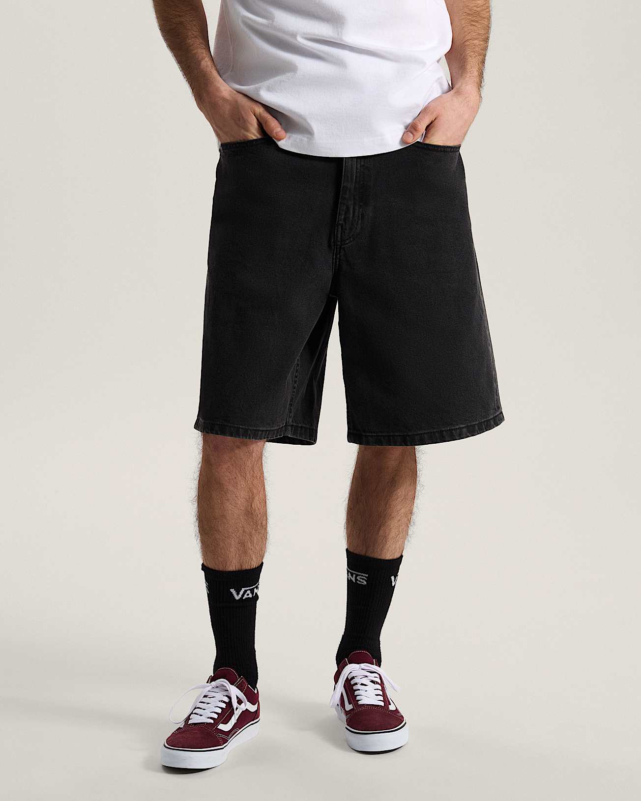 Pantaloncini baggy in denim Check5 VANS Nero ALT2