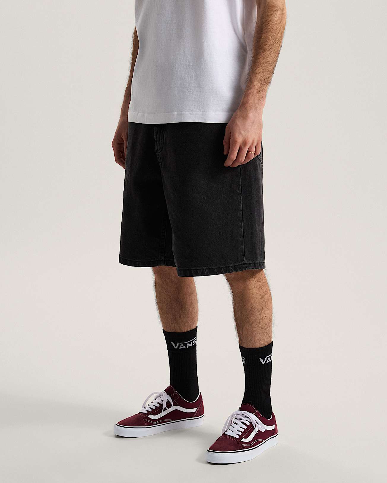 Pantaloncini baggy in denim Check5 VANS Nero ALT4