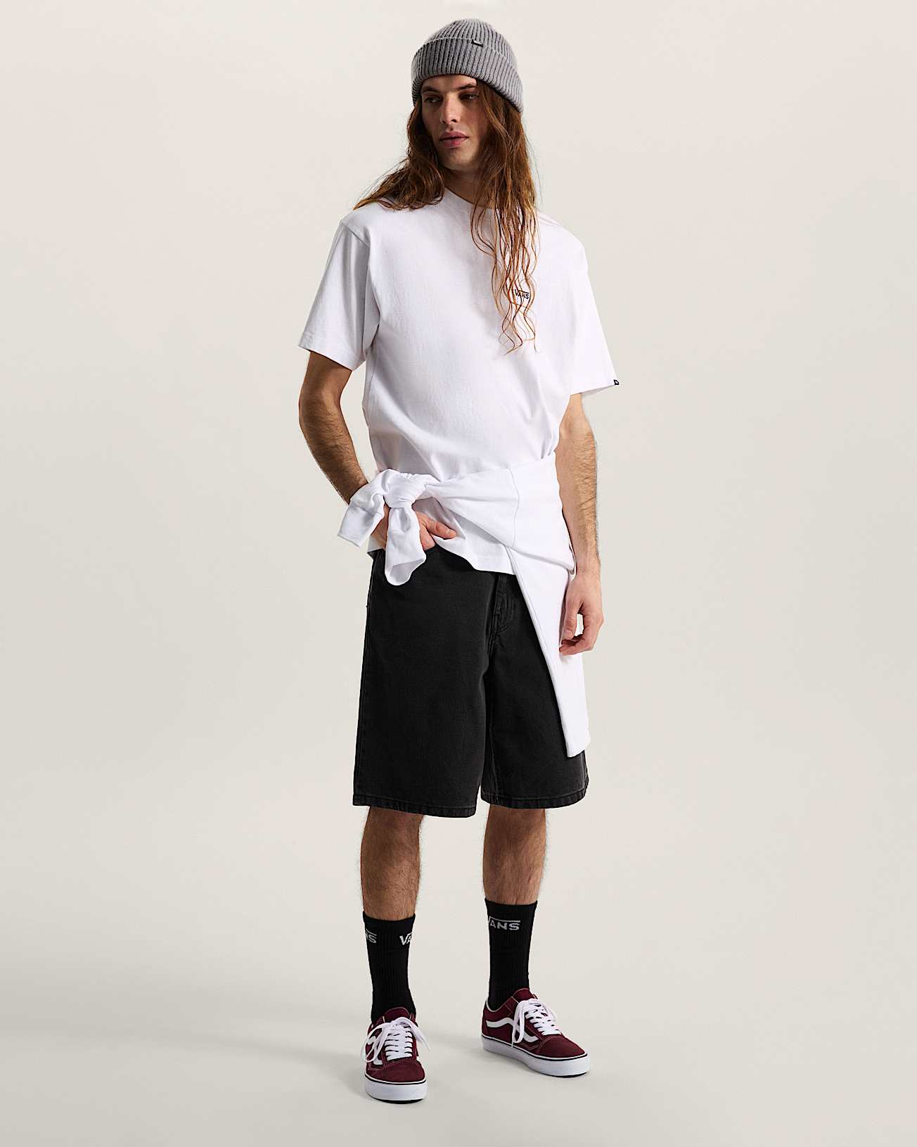 Pantaloncini baggy in denim Check5 VANS Nero ALT5