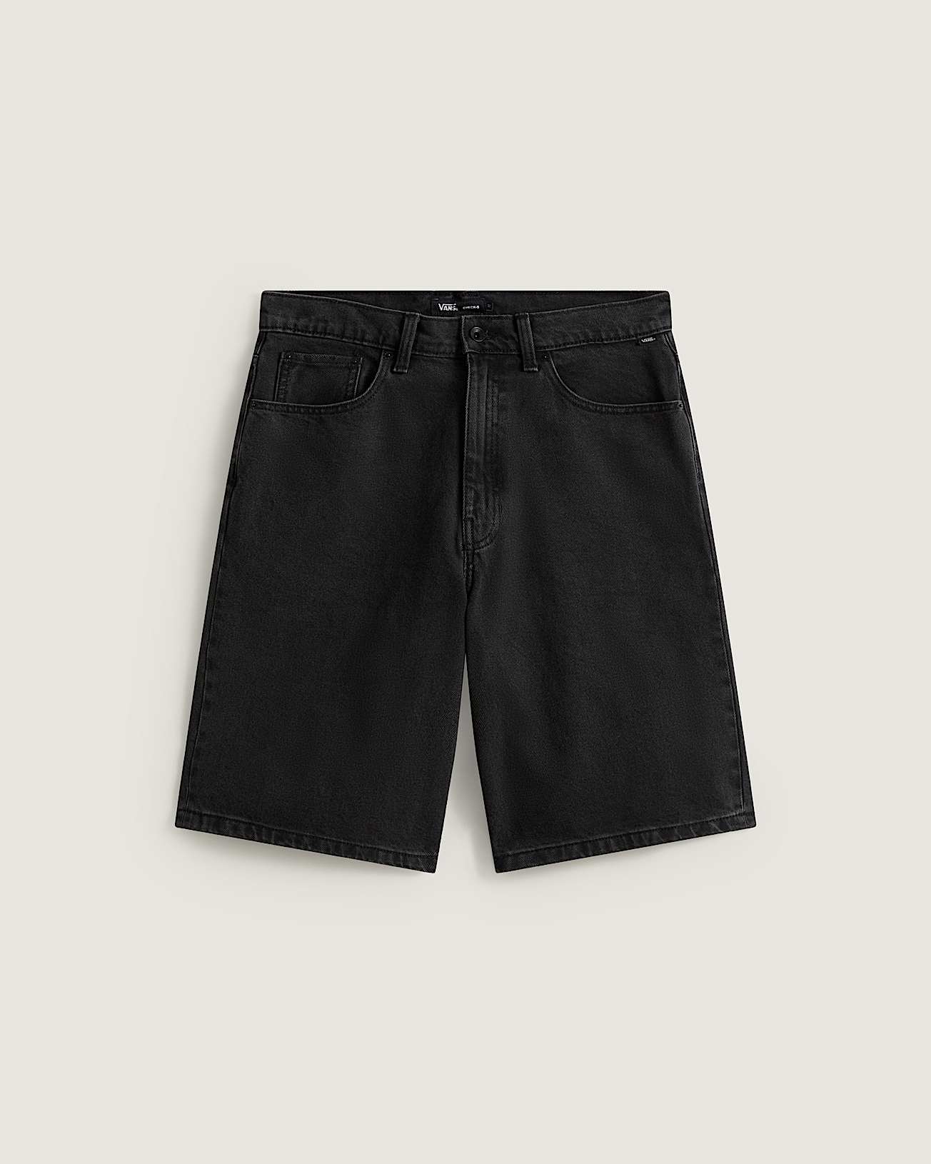 Check-5 Baggy Denim Shorts in Black| Vans DK