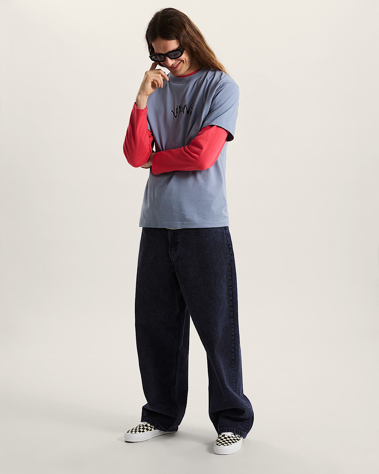 Tshirt Wild Circle VANS Bleu ALT4