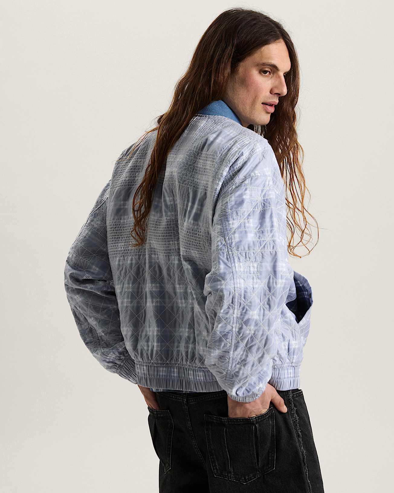 OTW x TDC Double Layered Bomber Jacket Deep Indigo VANS Azul ALT3