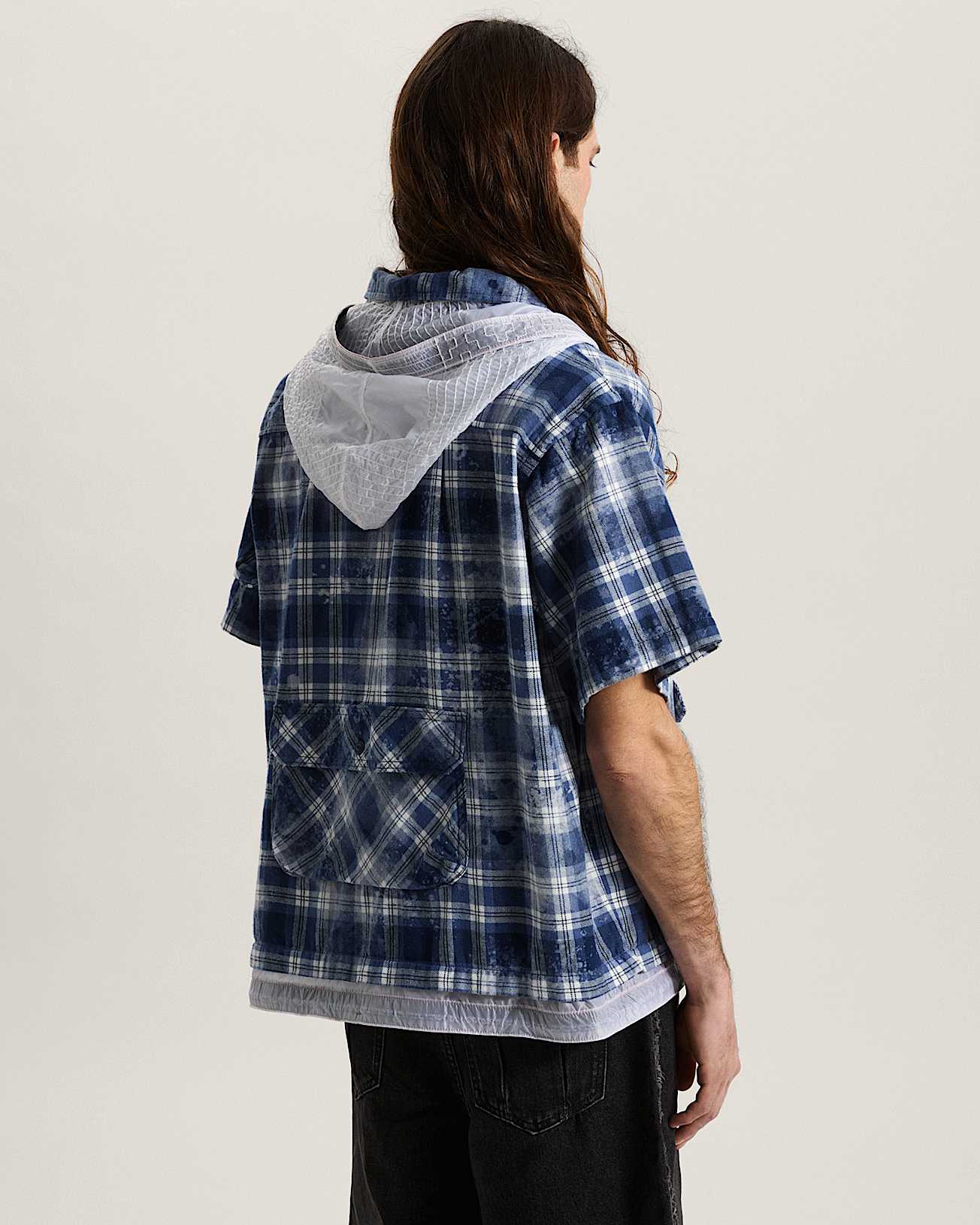 OTW x TDC Double Layered Shacket Deep Indigo VANS Azul ALT3