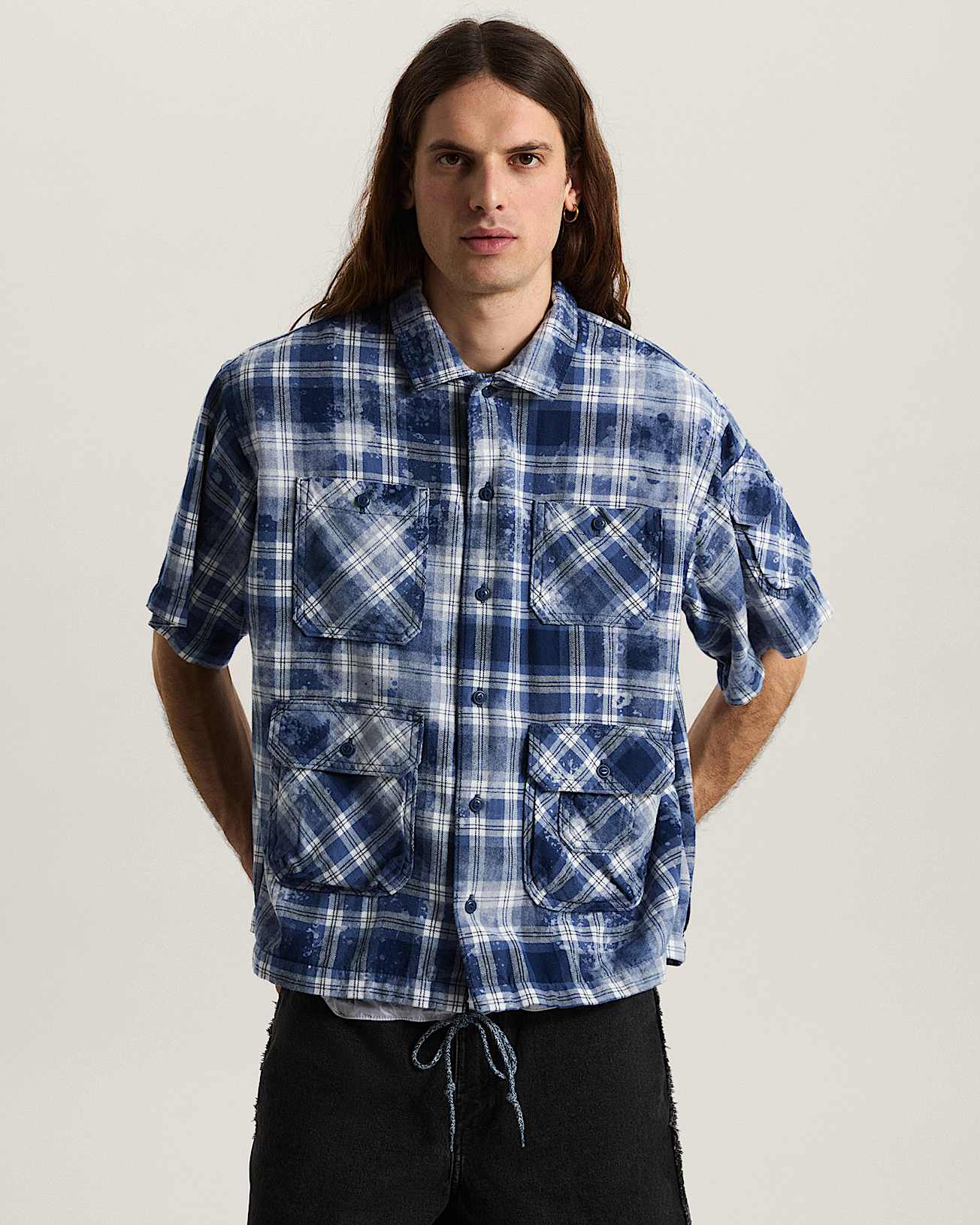 OTW x TDC Double Layered Shacket Deep Indigo VANS Azul ALT6