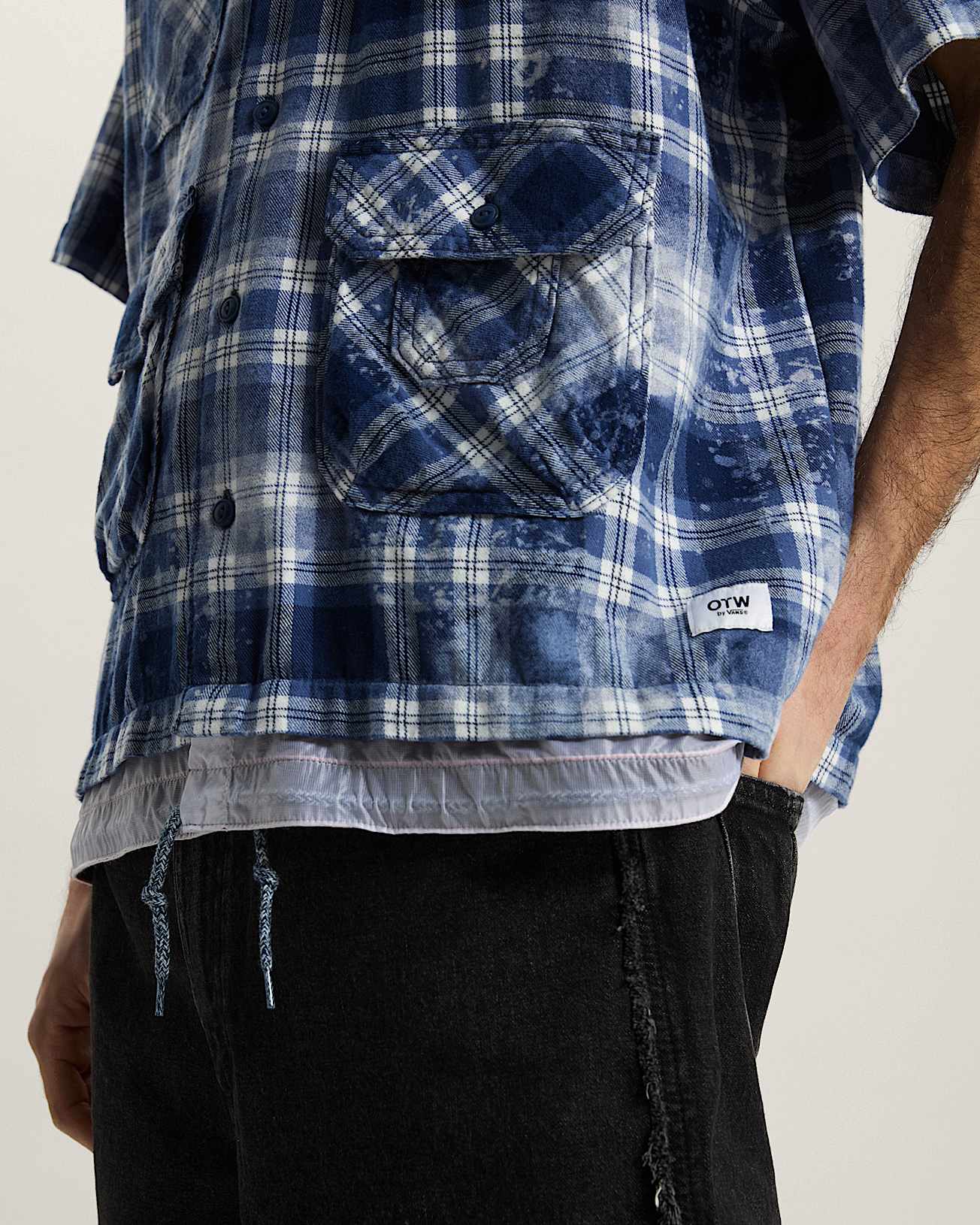 OTW x TDC Double Layered Shacket Deep Indigo VANS Azul ALT8