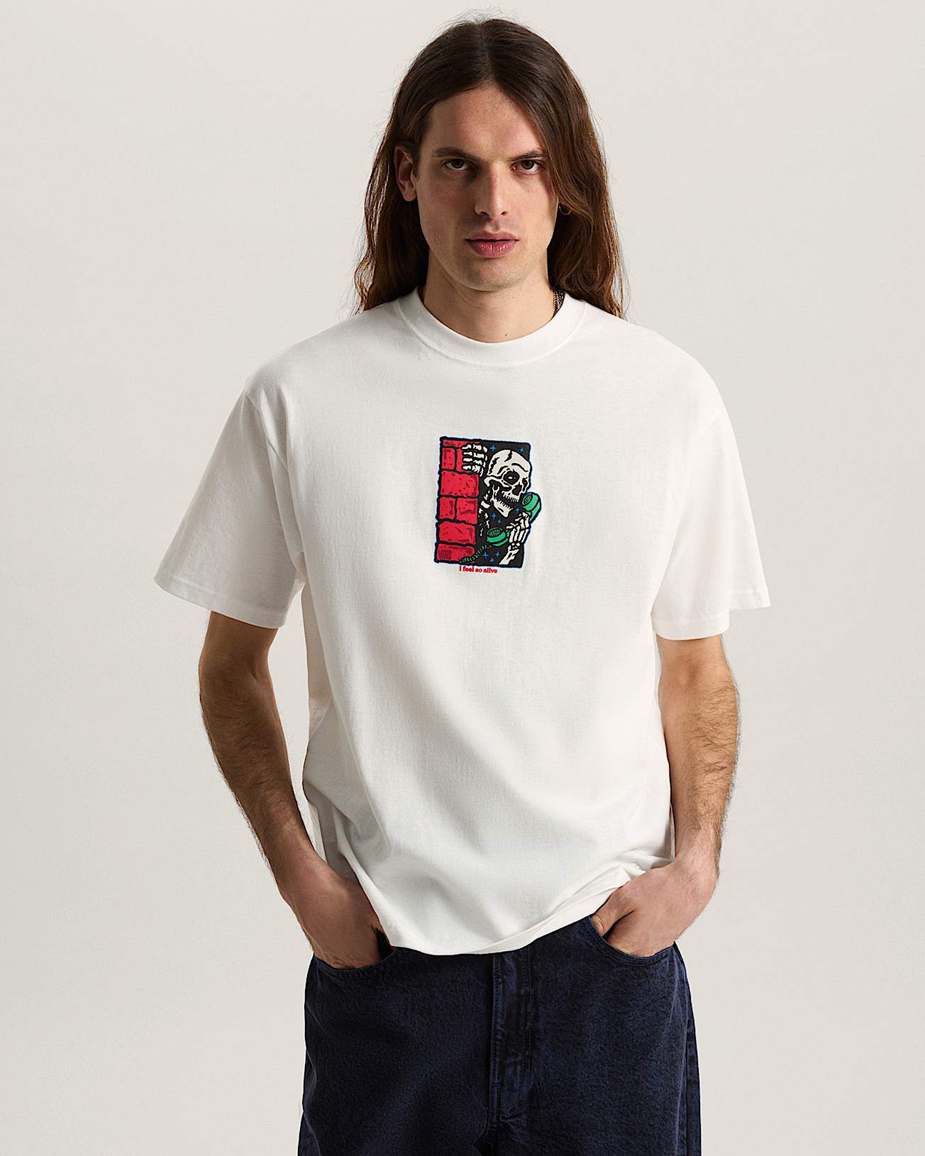 Tshirt Feel So Alive VANS Blanc ALT2