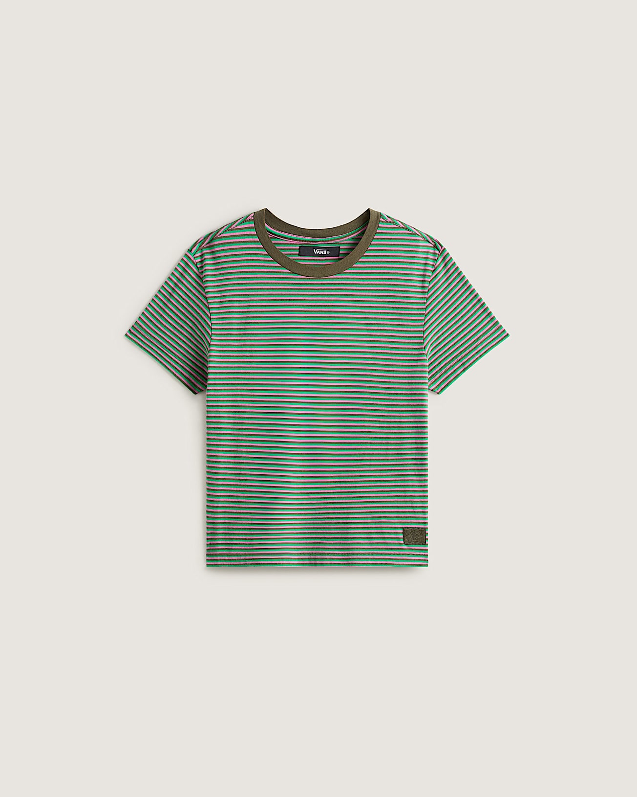 Salton Stripe TShirt VANS Green HERO